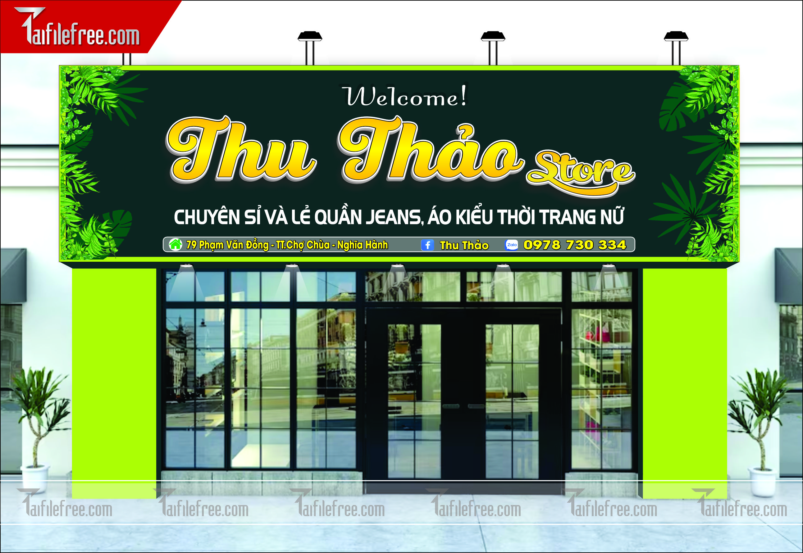 Biển Bảng Quảng Cáo Cửa Hàng Thời Trang, Shop Quần Áo_BH21