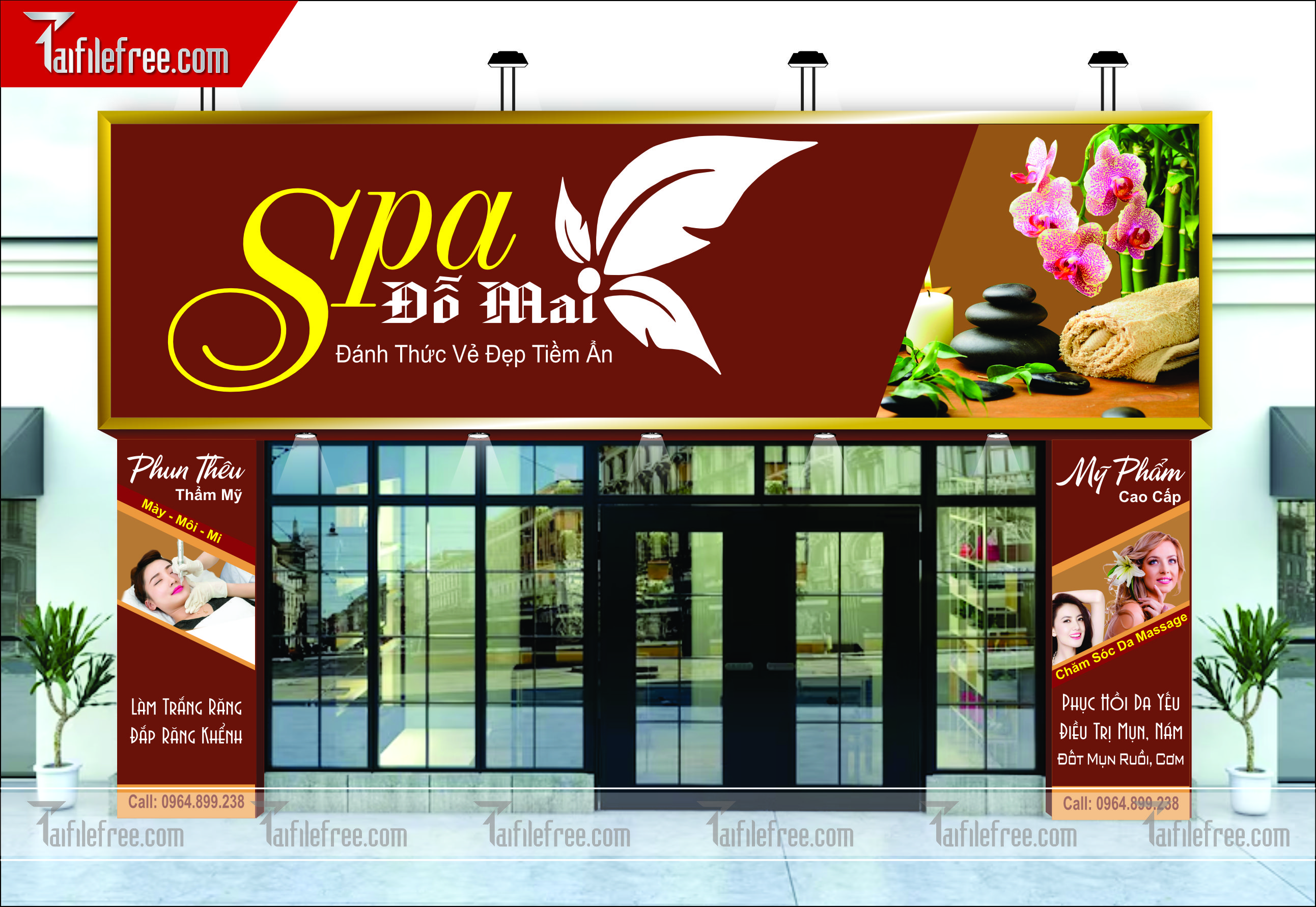 Biển Bảng Quảng Cáo Tiệm Spa Beauty_BH22