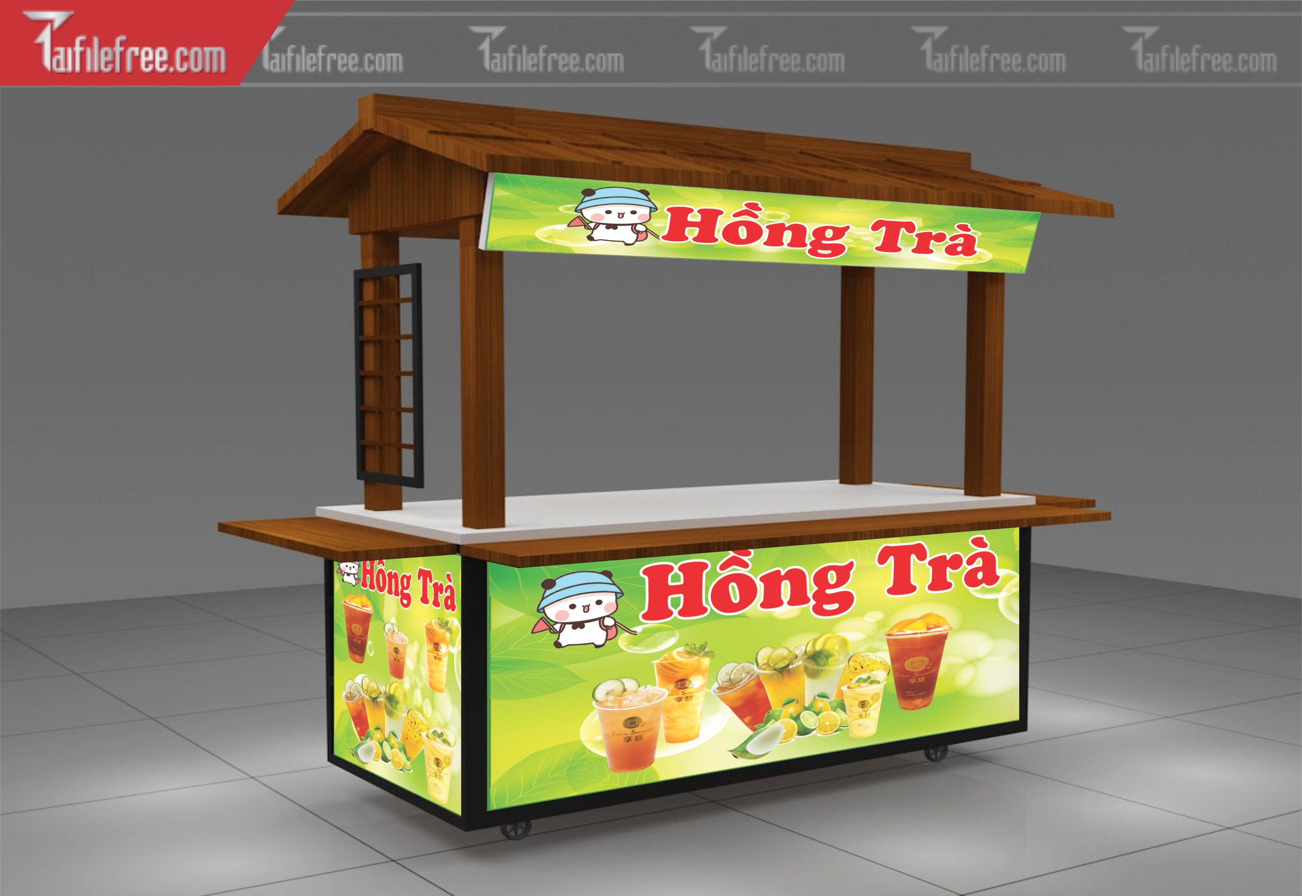 Mẫu Dcan Dán Xe Bán Hàng, Xe Giải Khát, Ăn Vặt_BH224