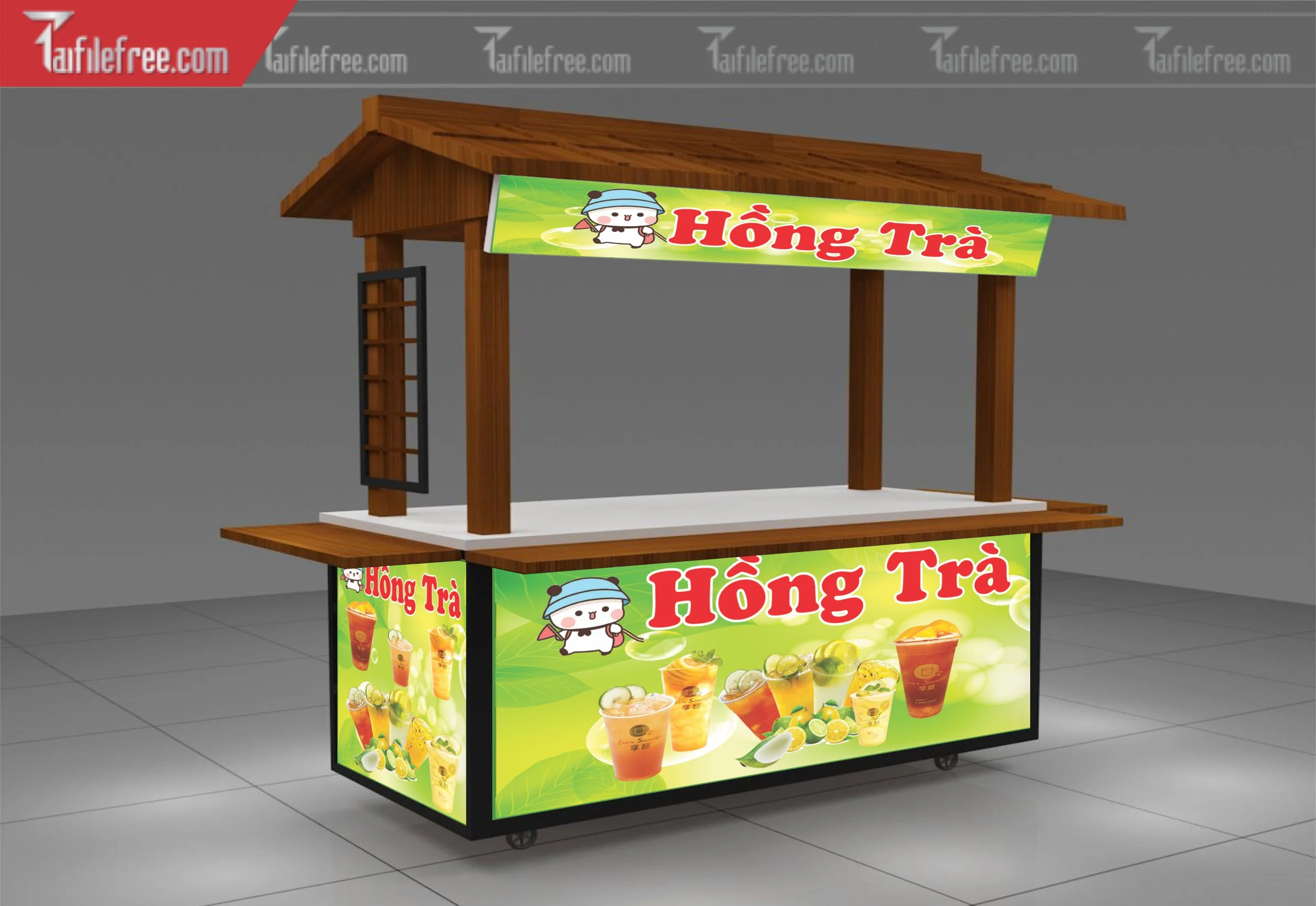 Mẫu Dcan Dán Xe Bán Hàng, Xe Giải Khát, Ăn Vặt_BH224