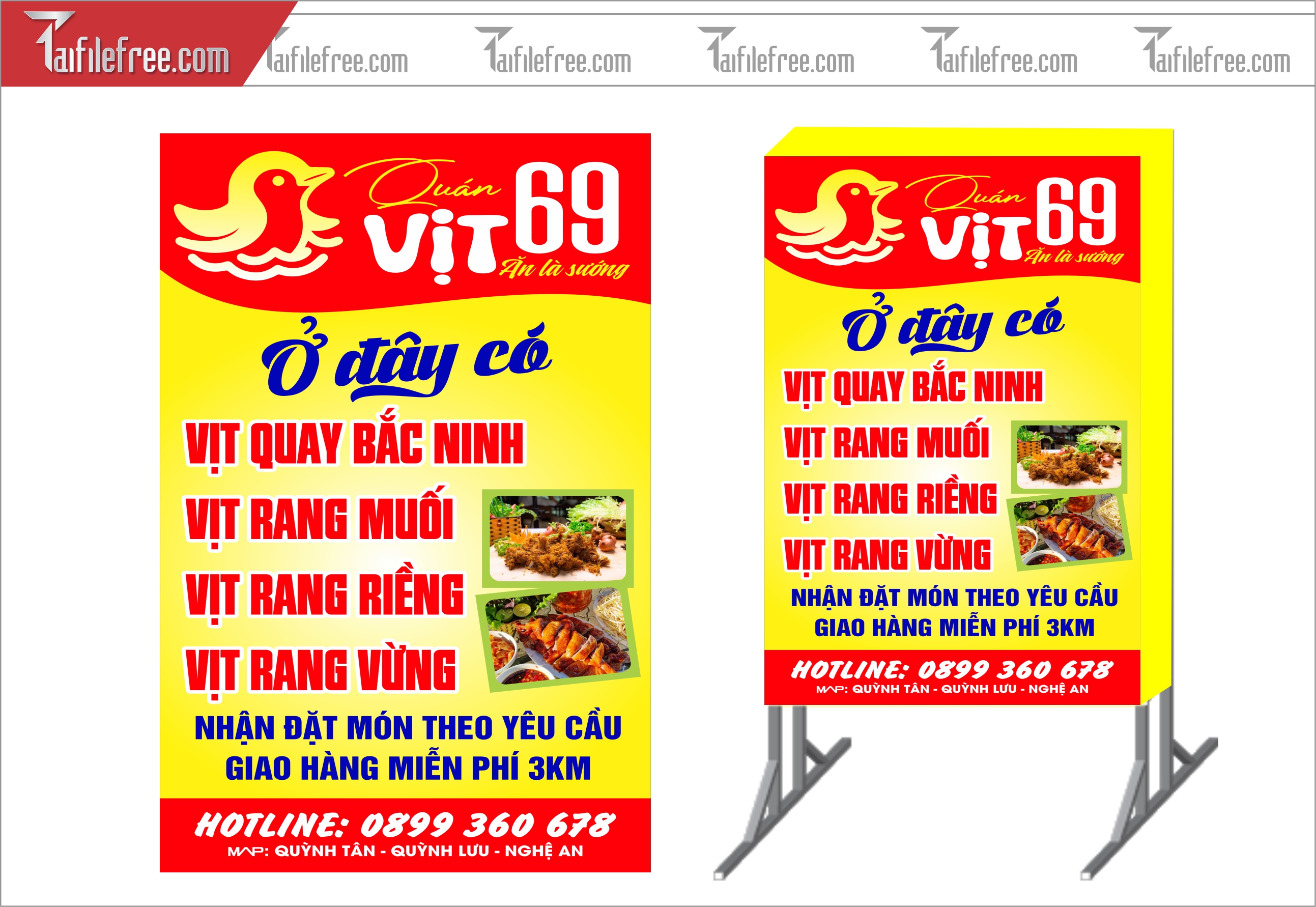 Biển Hiệu, Bảng Vẫy Hộp Đèn Bún Vịt_BH200
