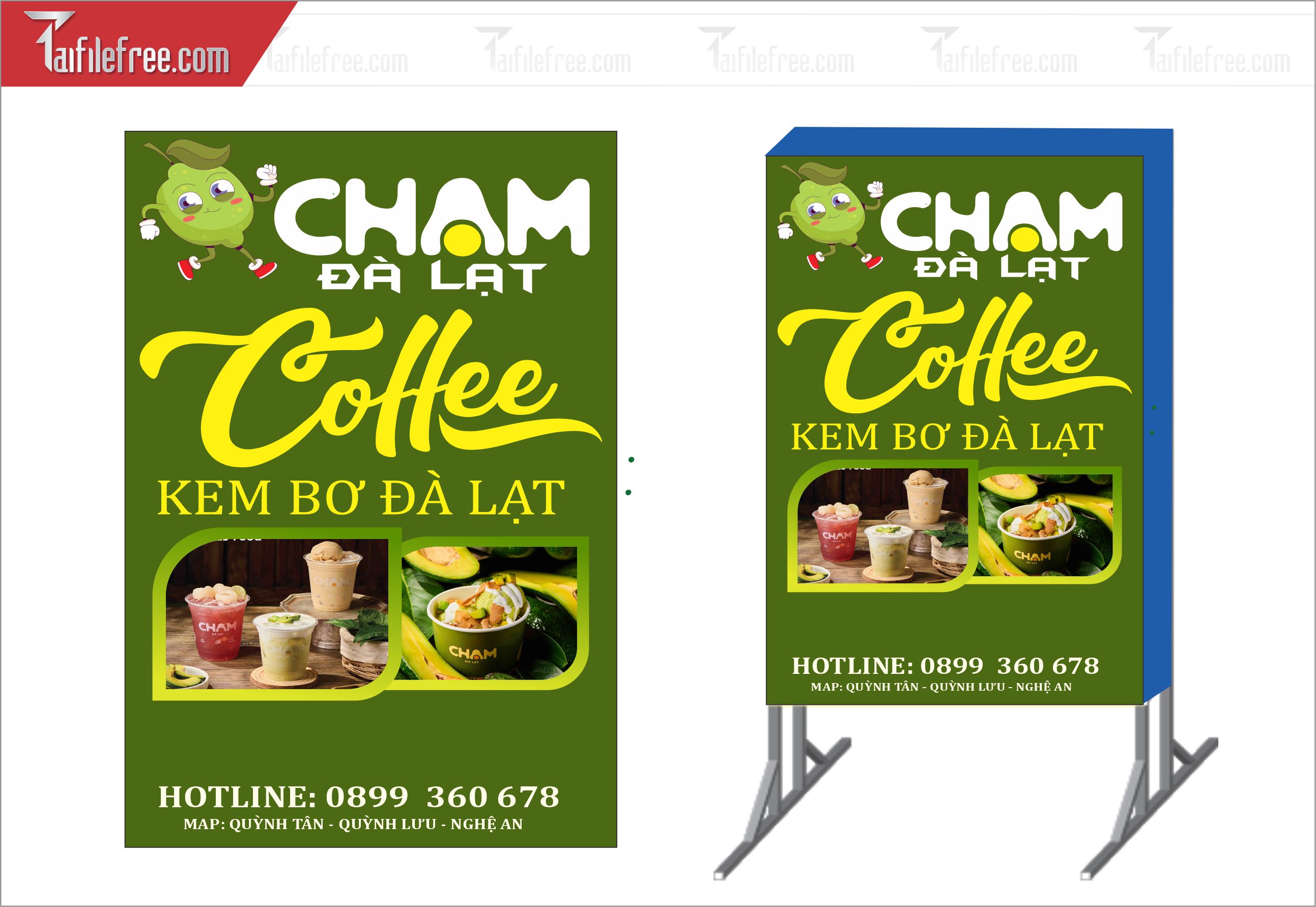 Biển Hiệu, Bảng Vẫy Hộp Đèn Caffe_BH225