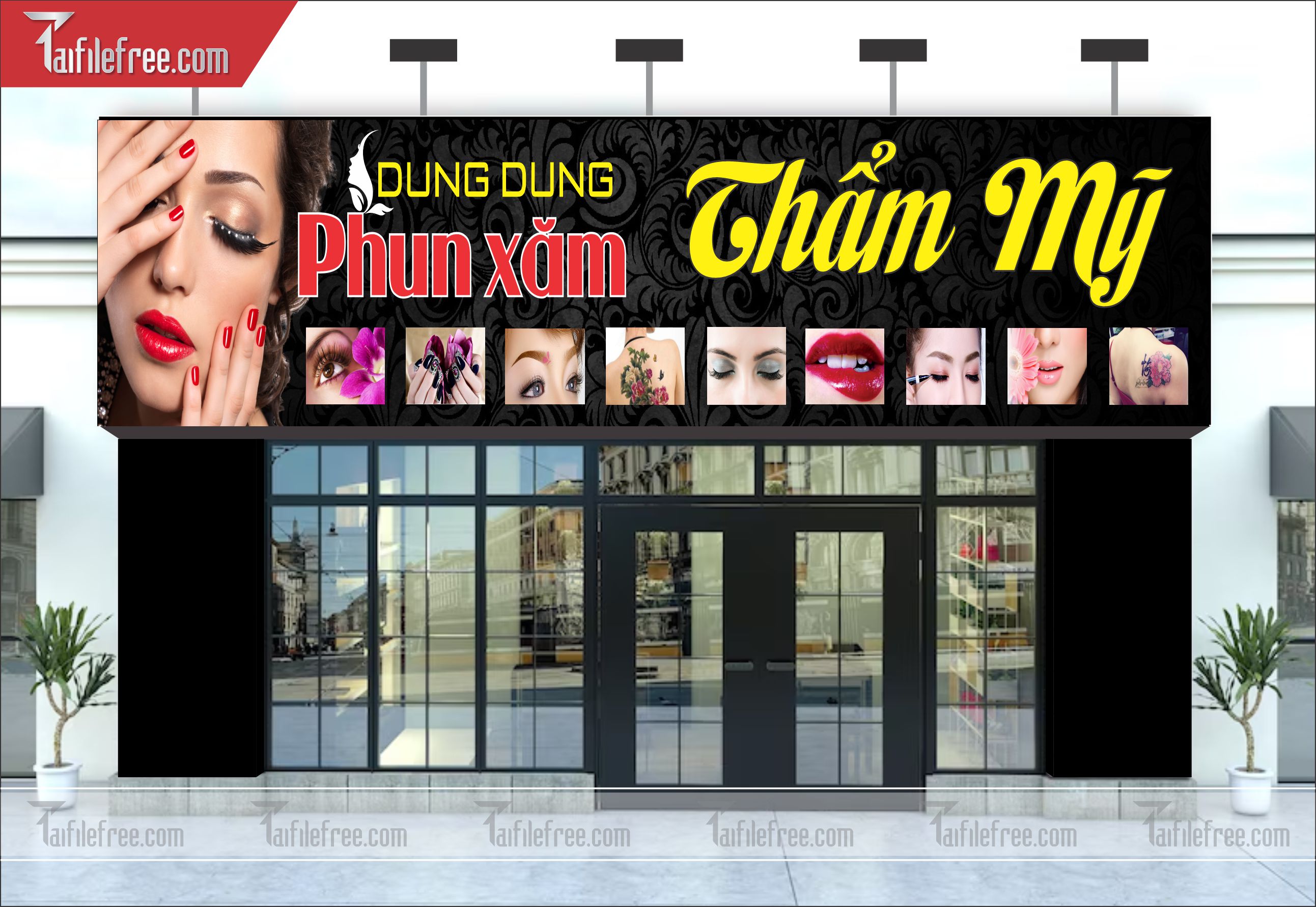 Biển Bảng Quảng Cáo Tiệm Spa Beauty_BH23