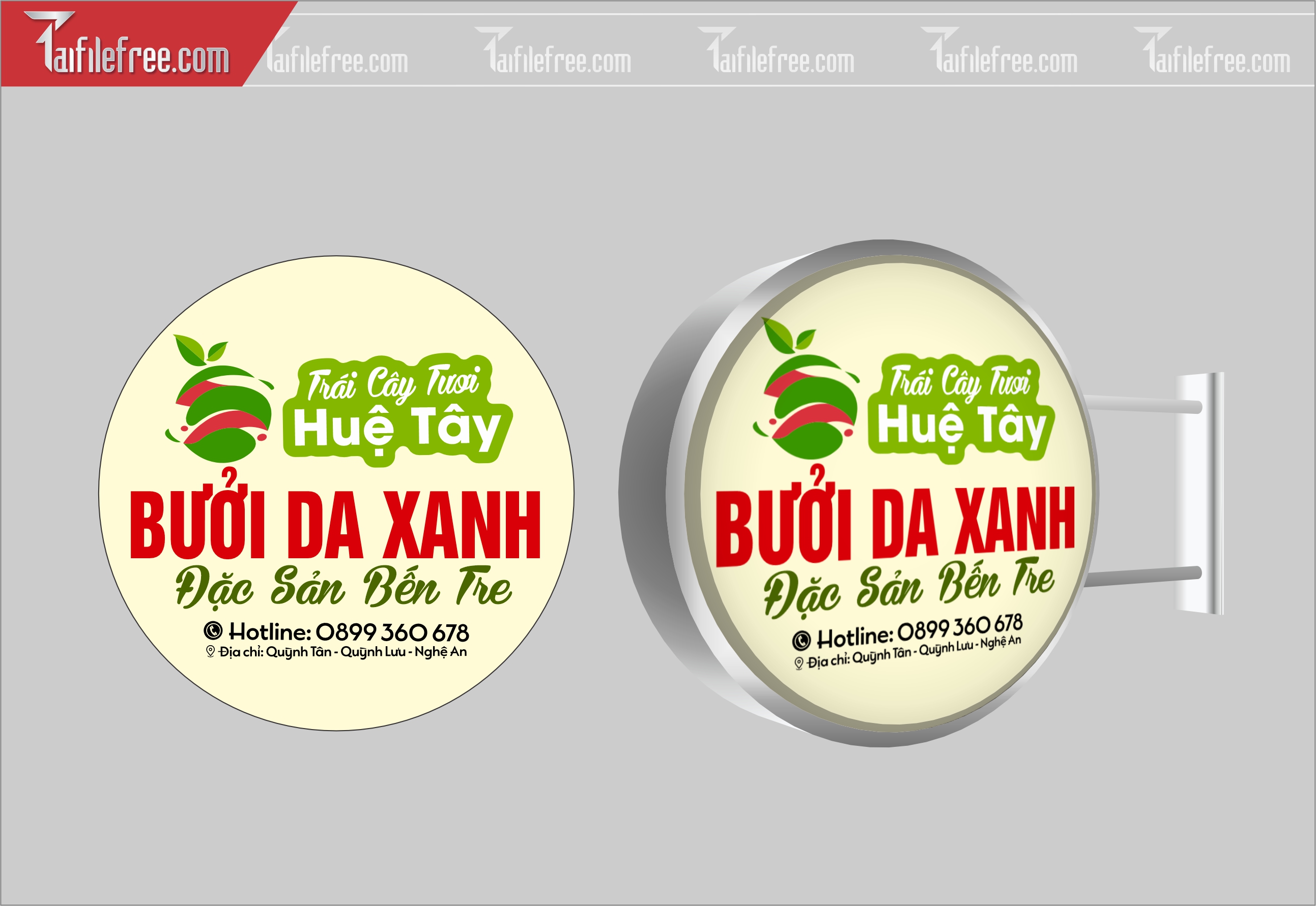 Biển Hiệu, Bảng Vẫy Hộp Đèn Đồ Trái Cây_BH254