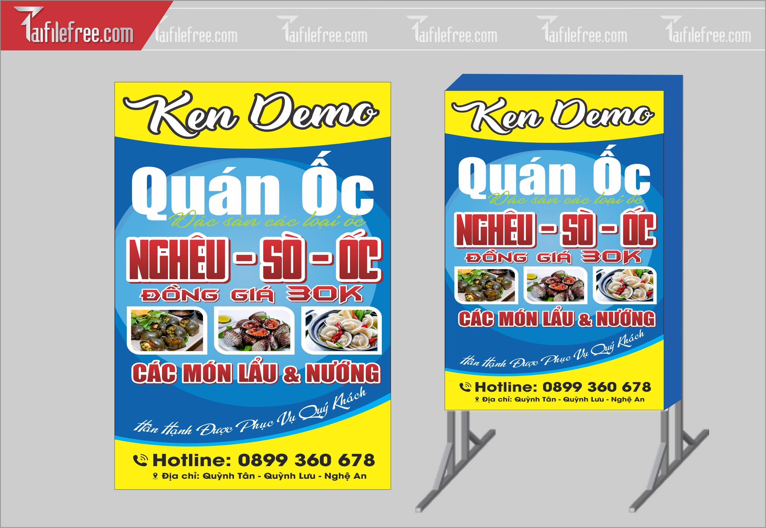 Biển Hiệu, Bảng Vẫy Hộp Đèn Quán Nướng_BH259