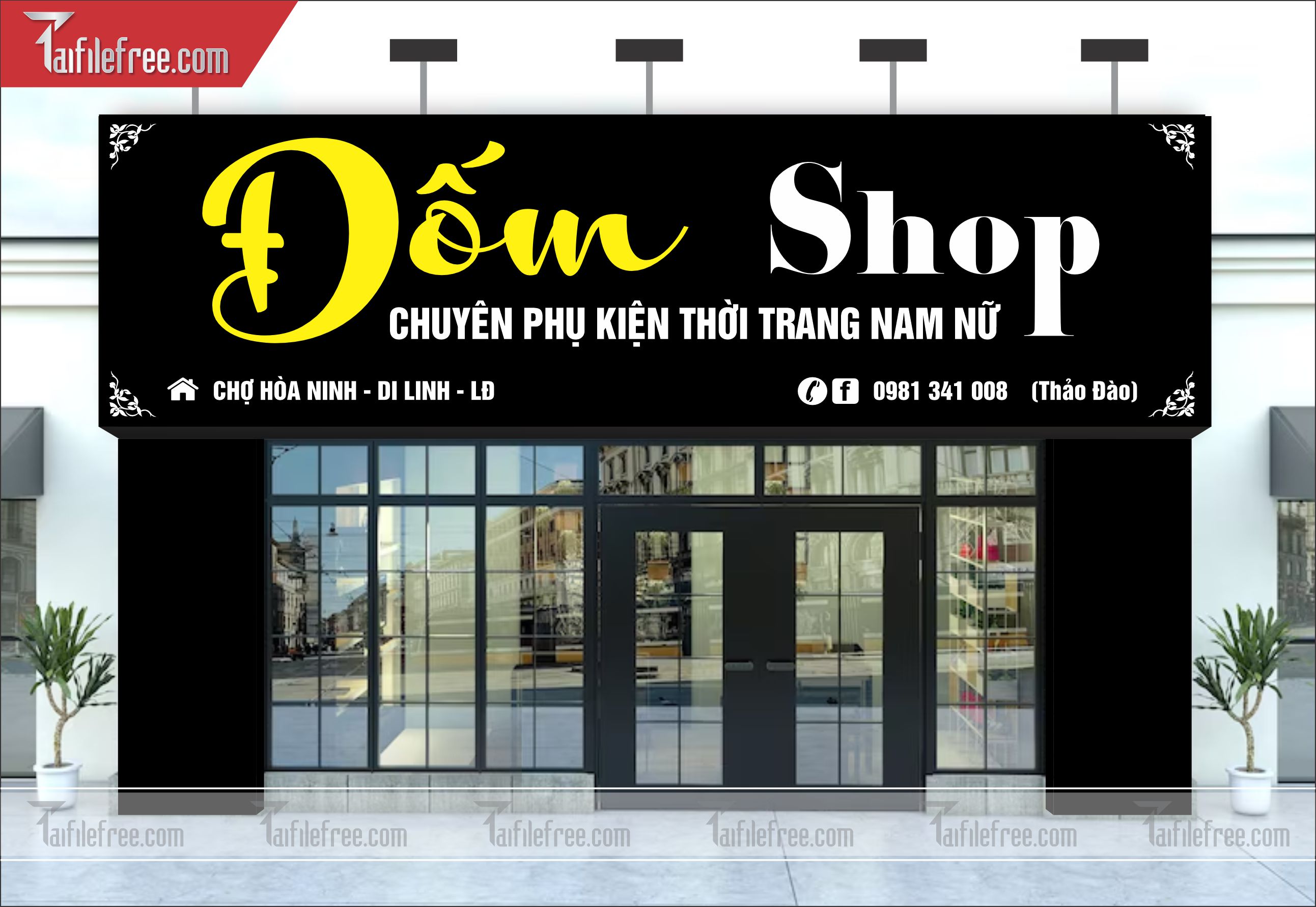 Biển Bảng Quảng Cáo Cửa Hàng Thời Trang_BH26