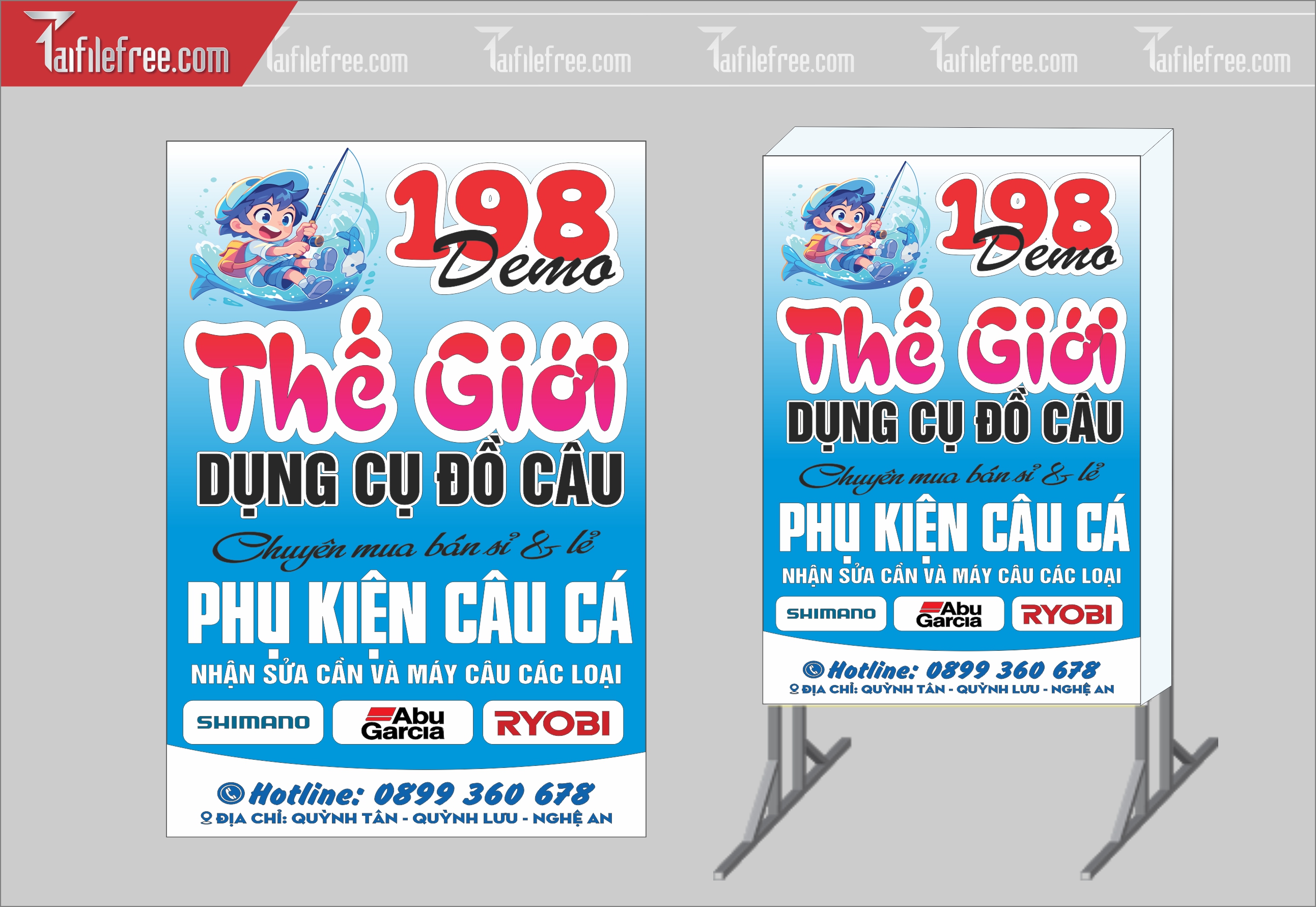 Biển Hiệu, Bảng Vẫy Hộp Đèn Phụ Kiện Câu Cá_BH272