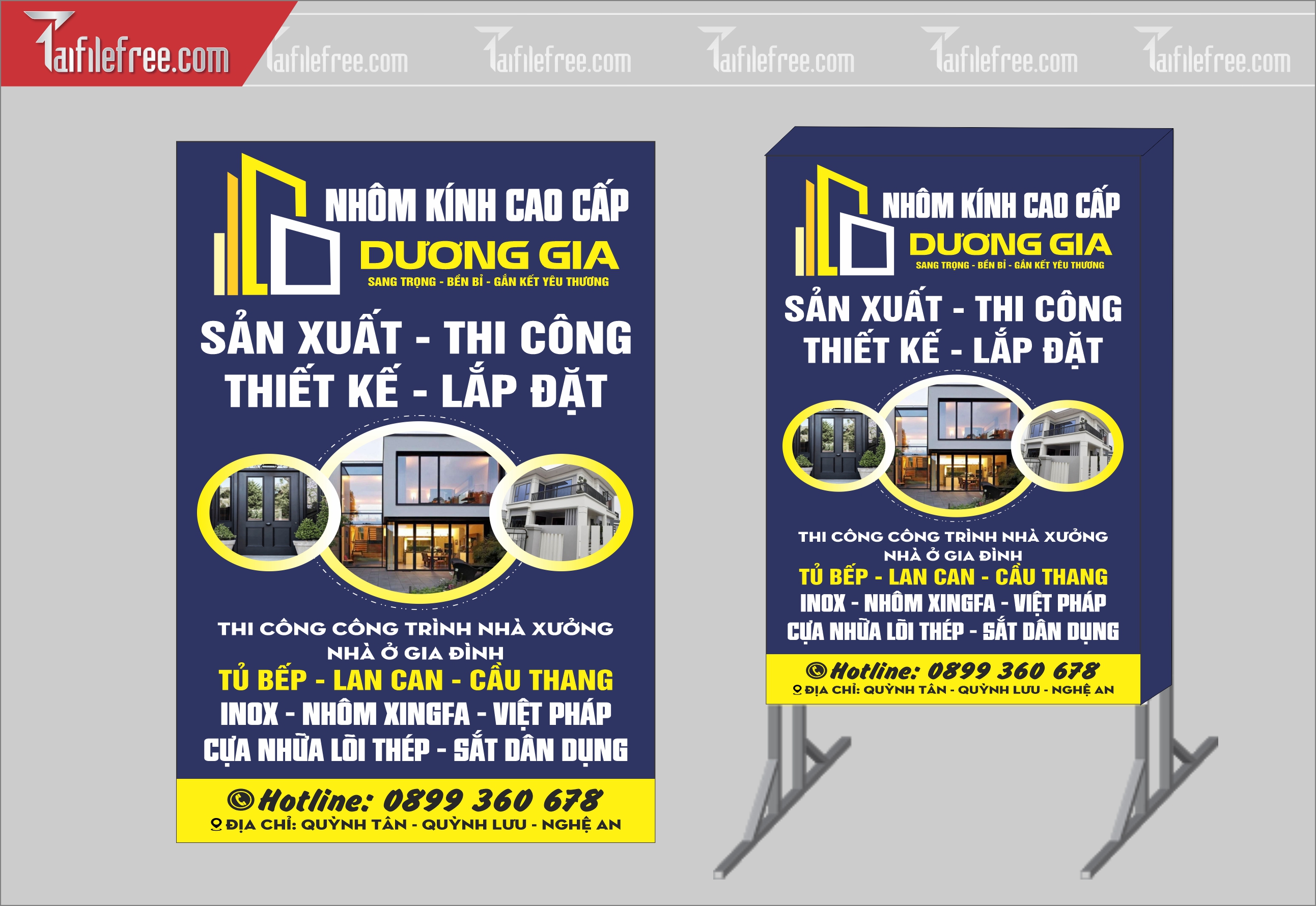 Biển Hiệu, Bảng Vẫy Hộp Đèn Phụ Nhôm Kính_BH273