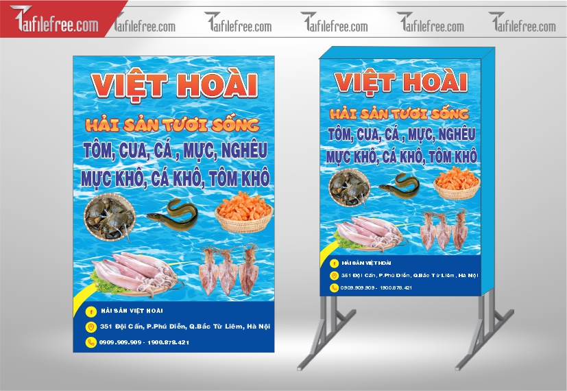 Biển Hiệu, Bảng Vẫy Hộp Đèn Hải Sản_BH292