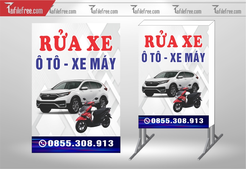 Biển Hiệu, Bảng Vẫy Hộp Đèn Rửa Xe_BH293