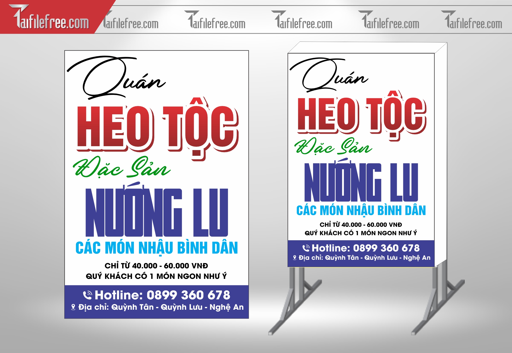 Biển Hiệu, Bảng Vẫy Hộp Đèn Heo Quay_BH298