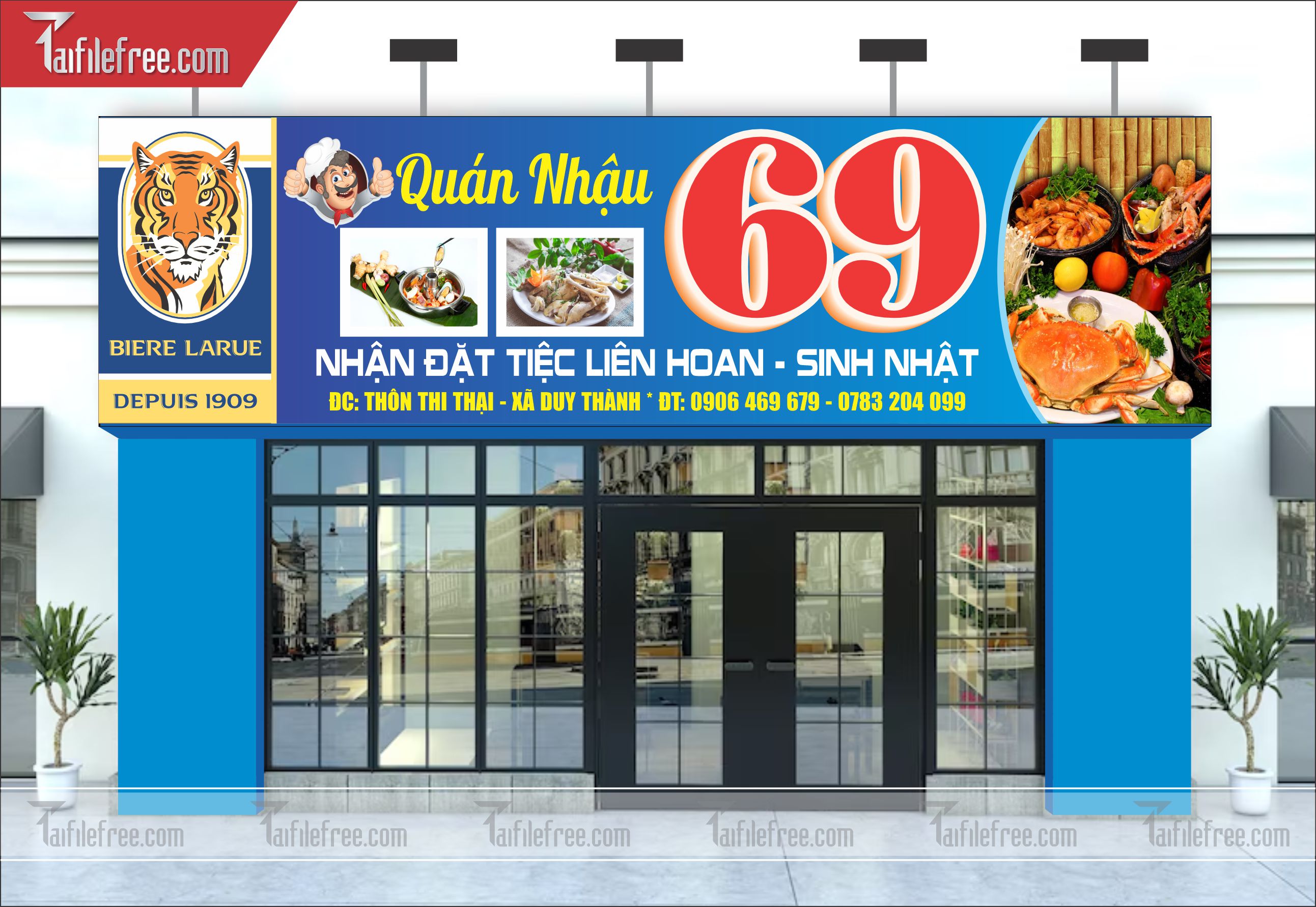 Biển Bảng Quảng Cáo Cửa Hàng Food, Ẩm Thực, Quán Nhậu_BH31