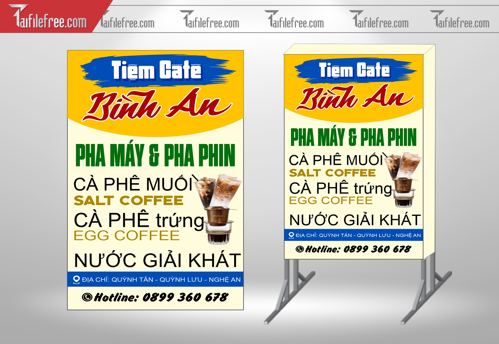 Biển Hiệu, Bảng Vẫy Hộp Đèn Caffe Mang Đi_BH314