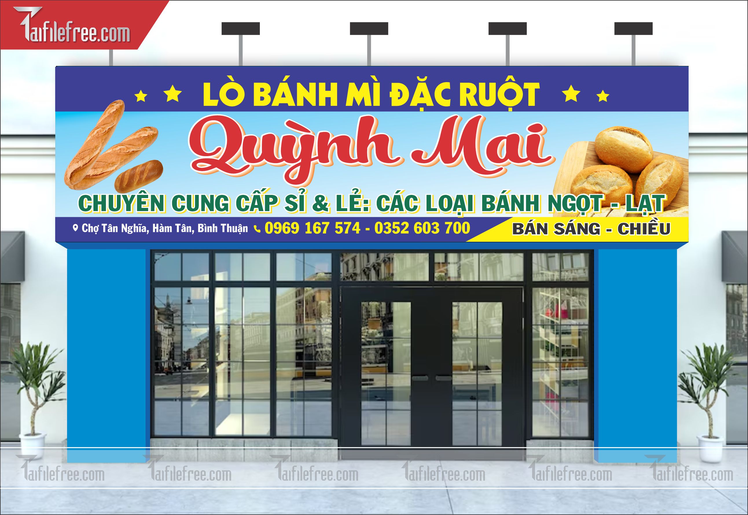 Biển Bảng Quảng Cáo Cửa Hàng Food, Ẩm Thực, Lò Bánh Mì_BH32