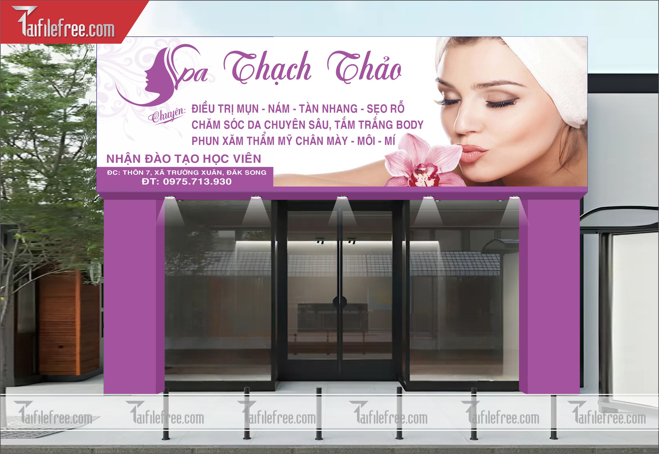 Biển Hiệu, Bảng Quảng Cáo Spa_BH320