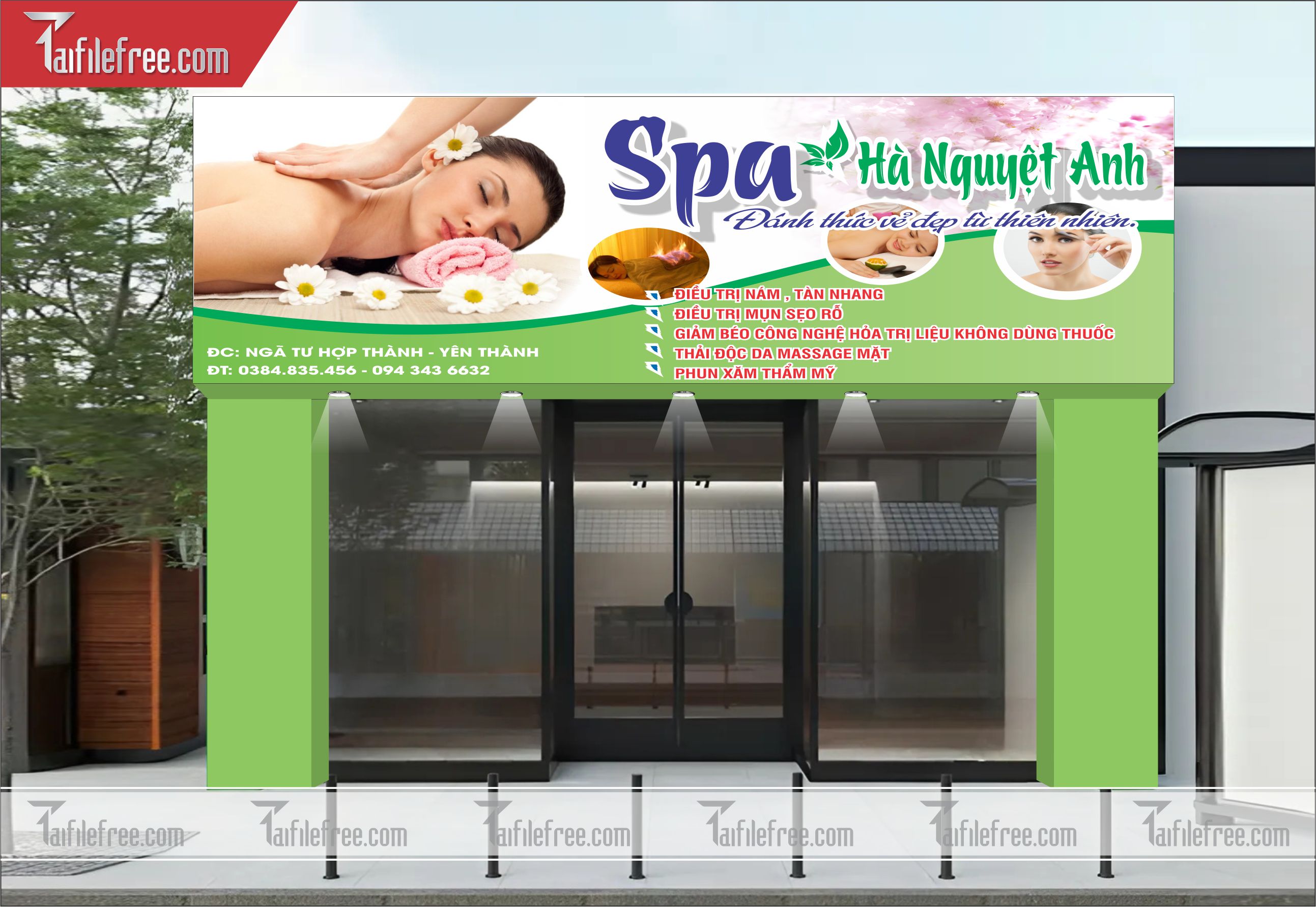 Biển Hiệu, Bảng Quảng Cáo Spa_BH321