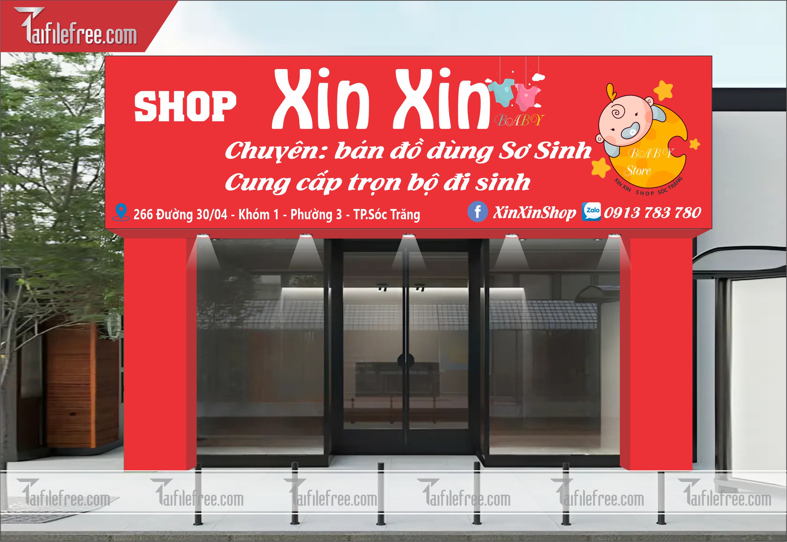 Biển Quảng Cáo, Bảng Hiệu Đồ Dùng Sơ Sinh_BH327