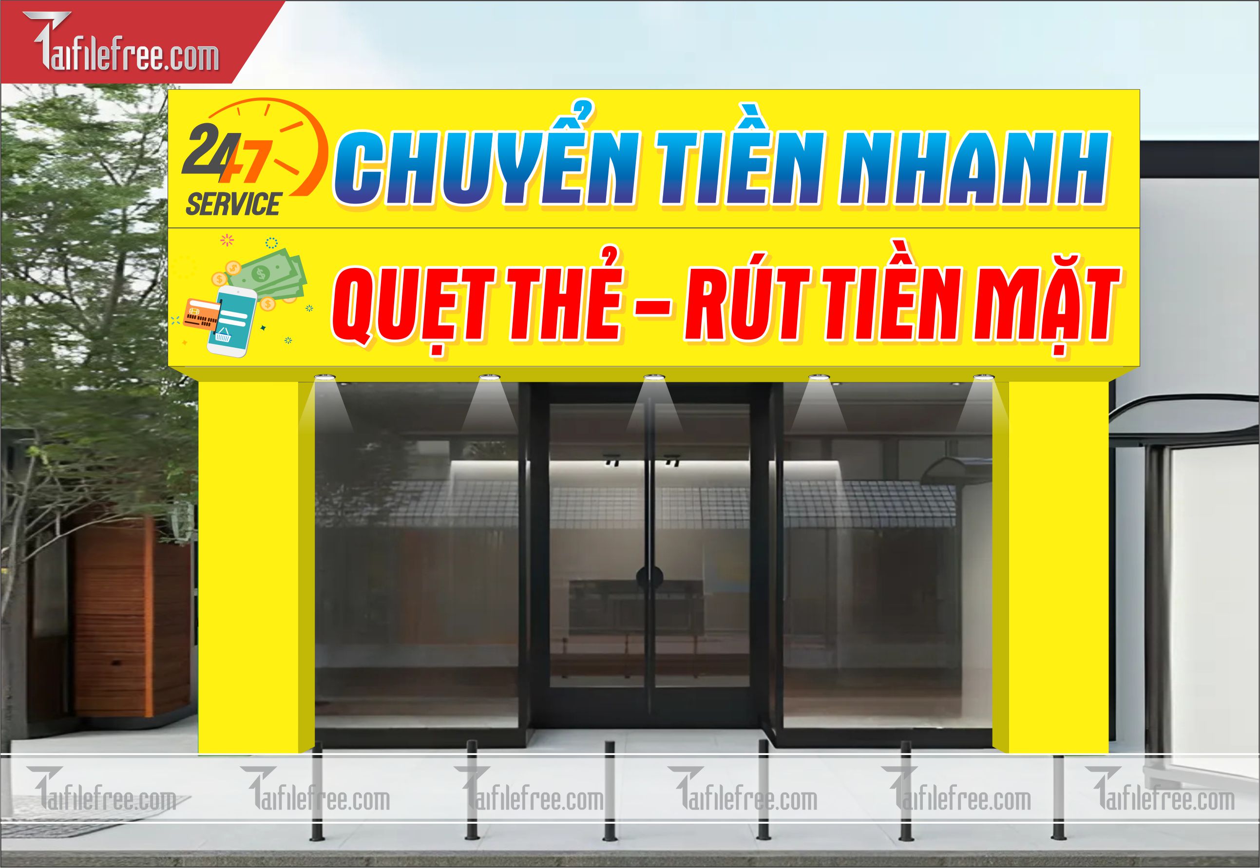 Biển Quảng Cáo, Bảng Hiệu Chuyển Tiền Nhanh_BH331