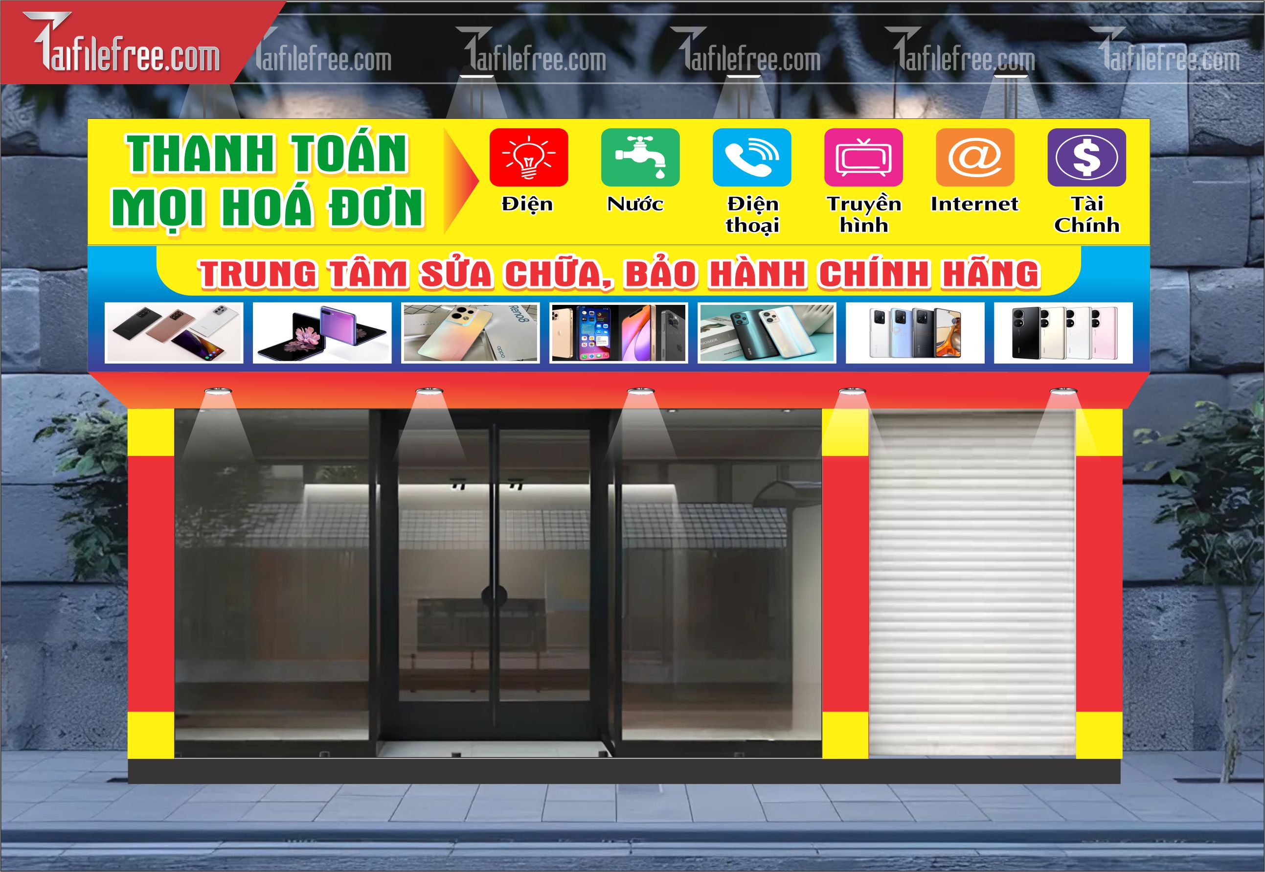 Biển Quảng Cáo, Bảng Hiệu Điện Thoại, Máy Tính_BH332