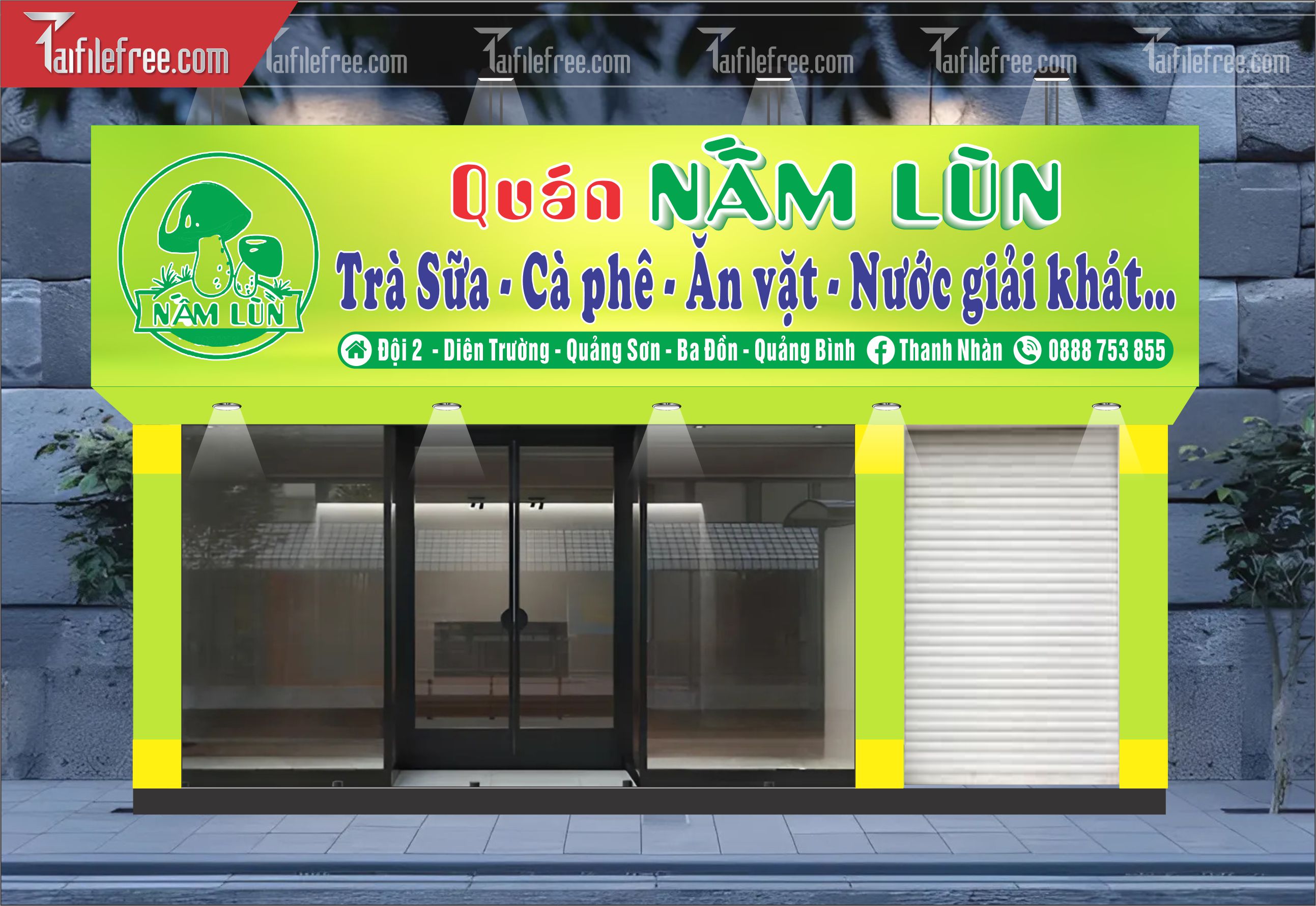 Biển Quảng Cáo, Bảng Hiệu Quán Trà Sữa_BH333