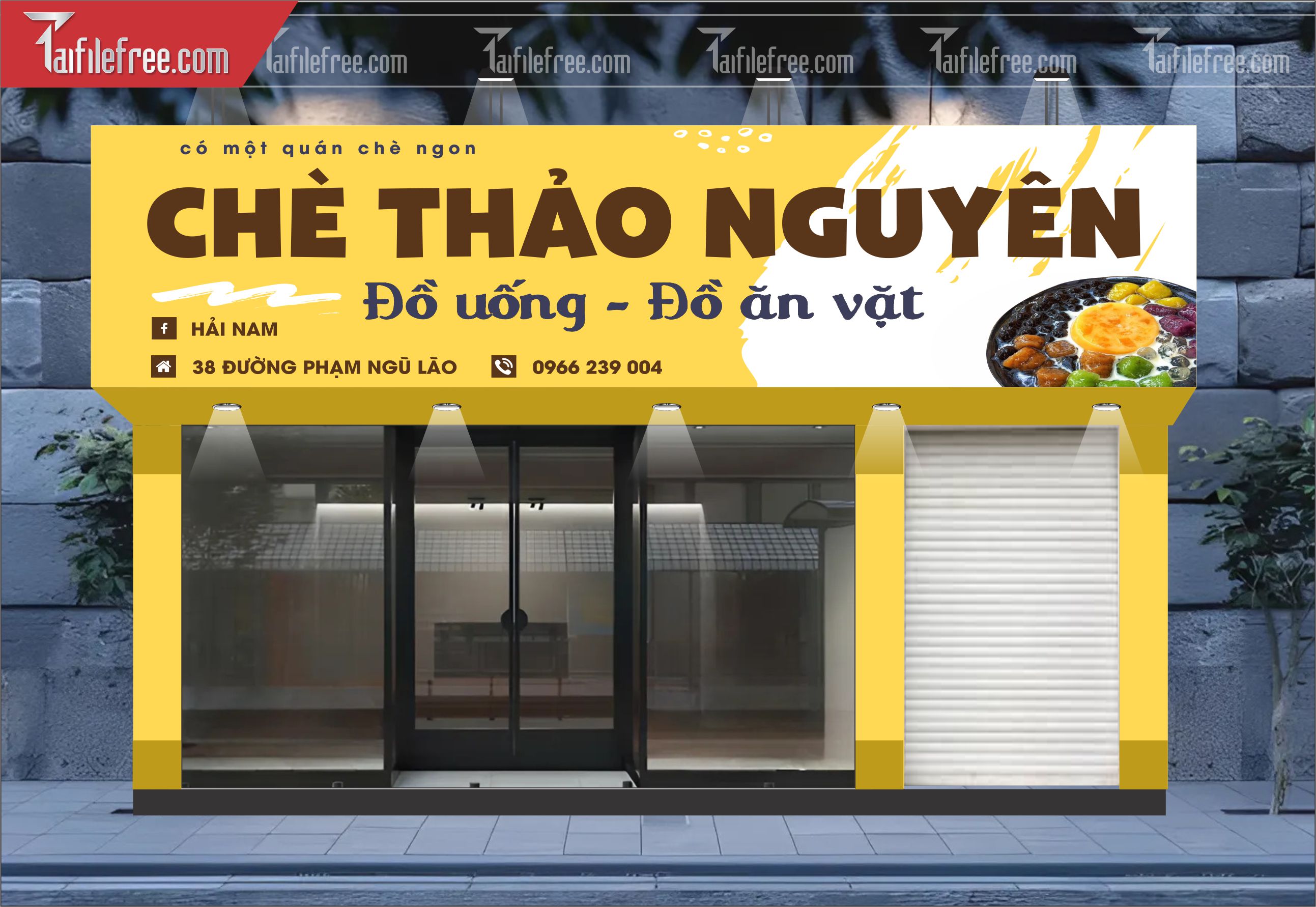 Biển Quảng Cáo, Bảng Hiệu Chè, Đồ Uống, Ăn Vặt_BH337