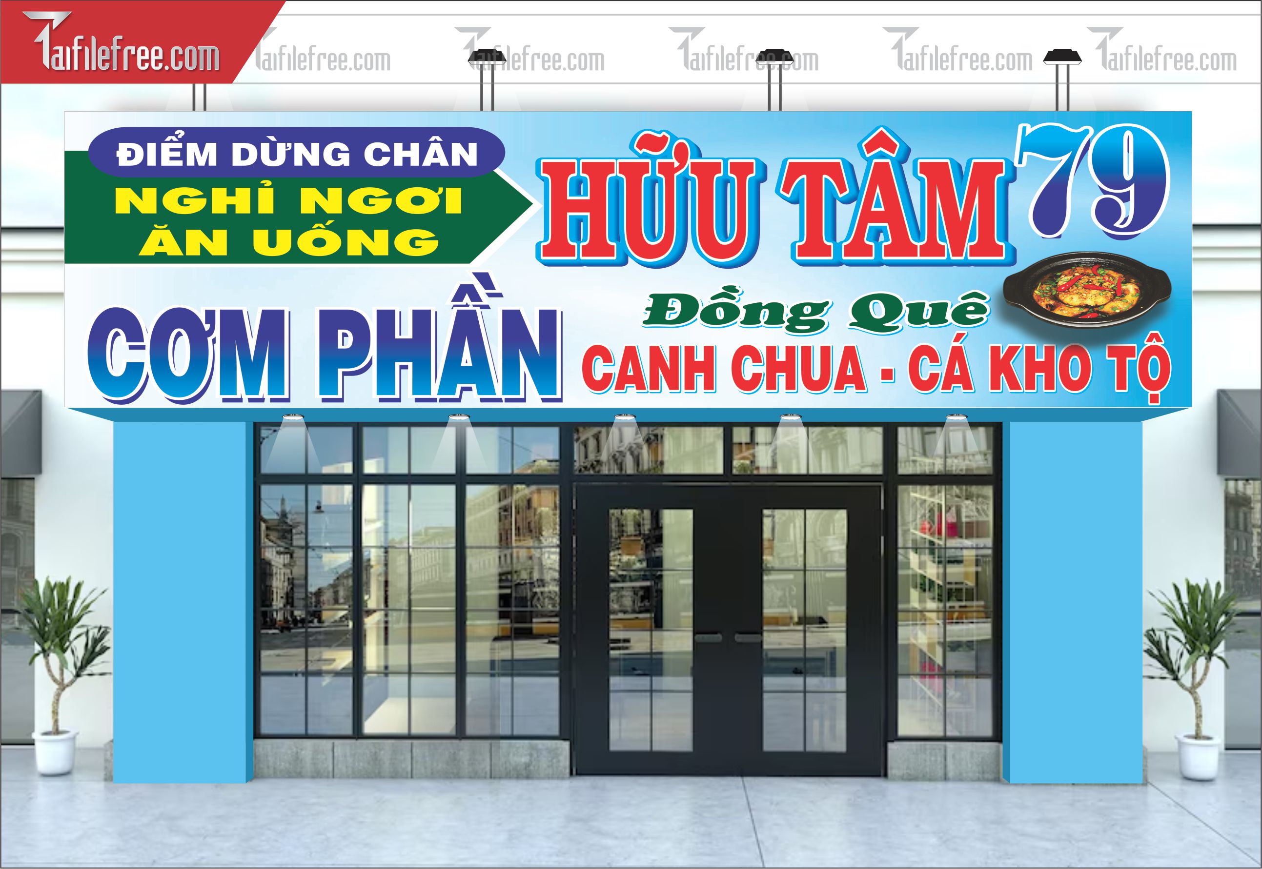Biển Quảng Cáo, Bảng Hiệu Quán Cơm_BH346