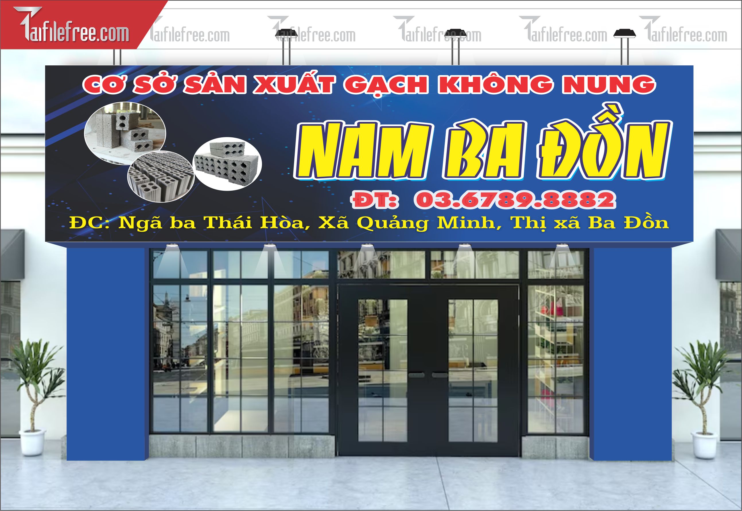 Biển Quảng Cáo, Bảng Hiệu Sản Xuất Gạch_BH347