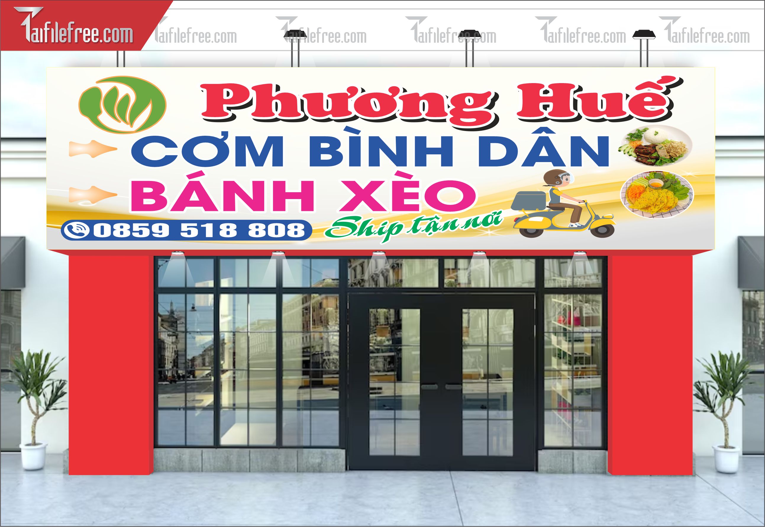 Biển Quảng Cáo, Bảng Hiệu Quán Cơm Bình Dân_BH349