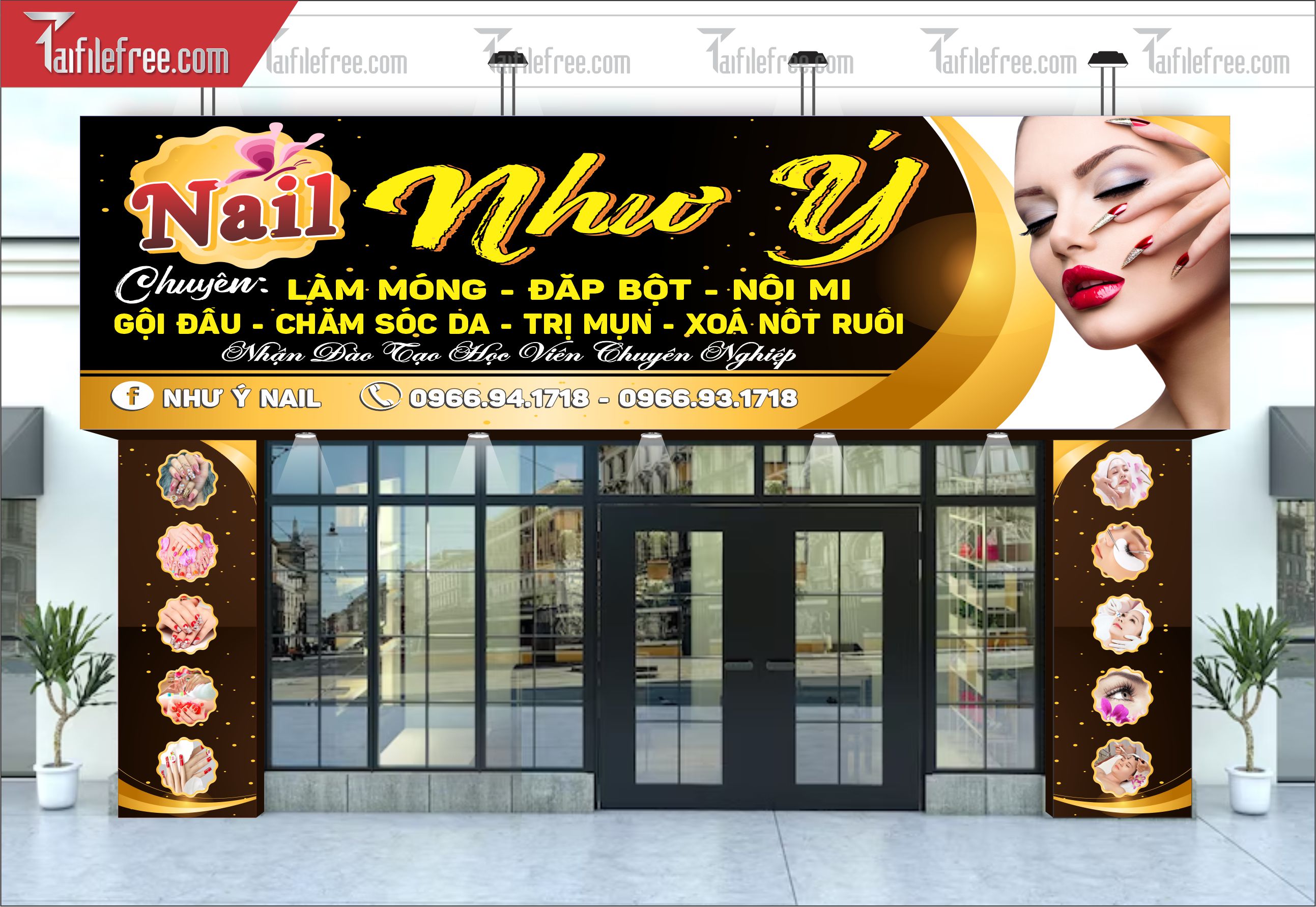 Biển Quảng Cáo, Bảng Hiệu Nail_BH350