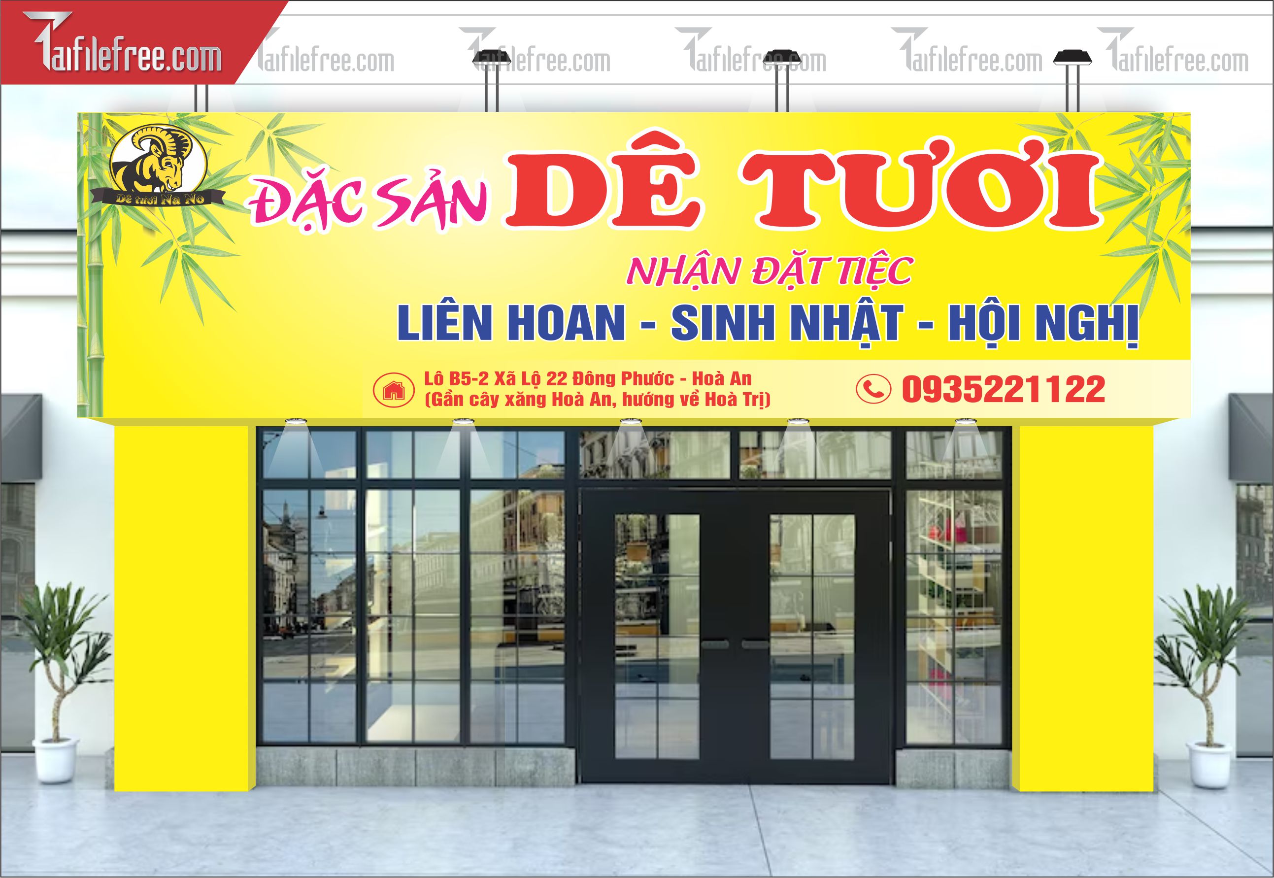 Biển Quảng Cáo, Bảng Hiệu Đặc Sản Dê Tươi_BH353