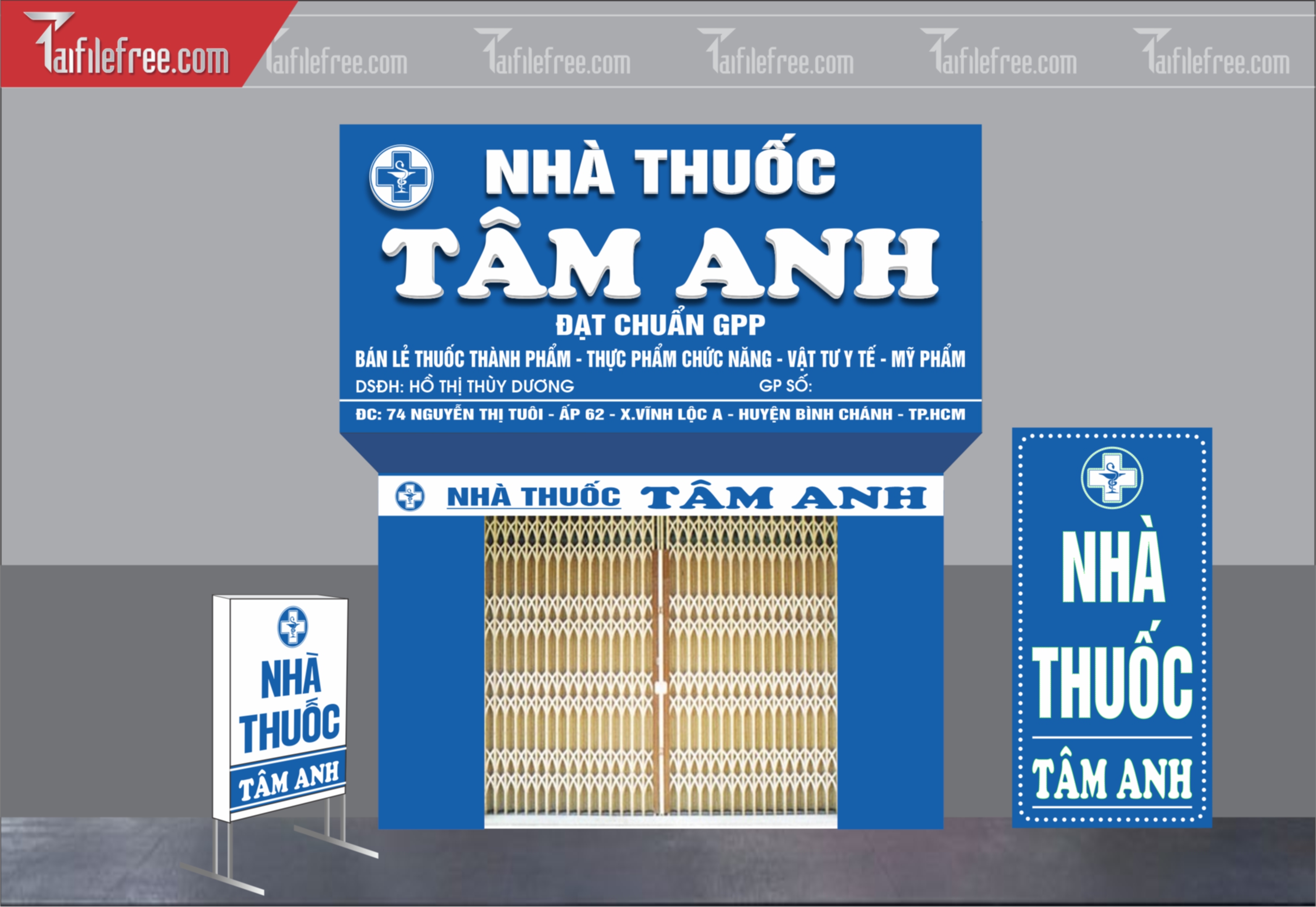 Biển Quảng Cáo, Bảng Hiệu Nhà Thuốc Tâm Anh_BH419