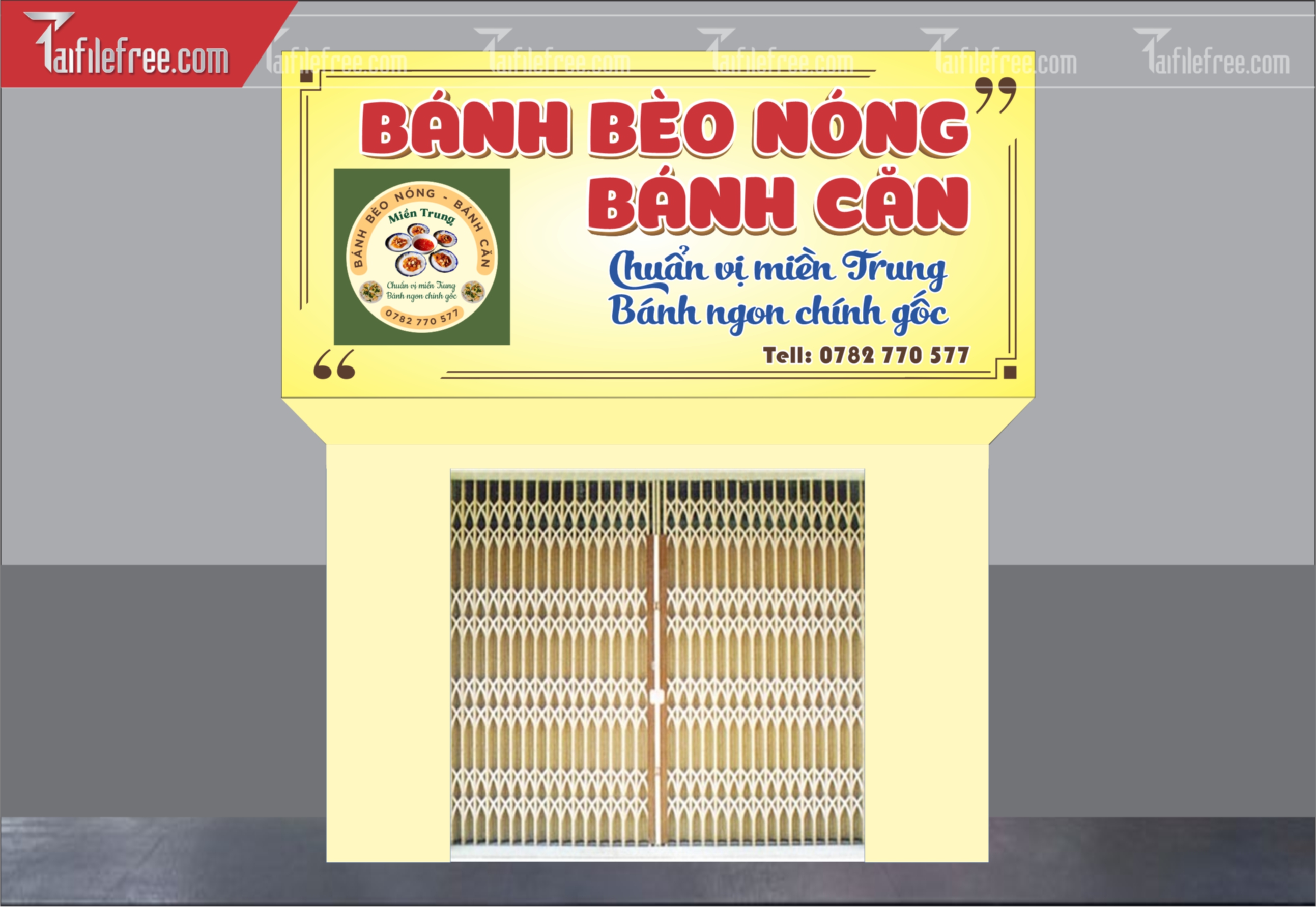 Biển Quảng Cáo, Bảng Hiệu Bánh Bèo Nóng_BH422