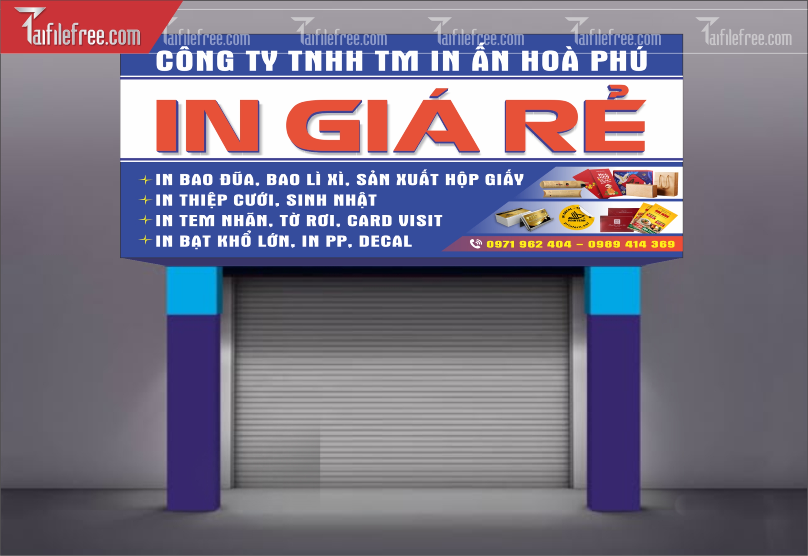 Biển Quảng Cáo, Bảng Hiệu Công Ty In Ấn_BH424