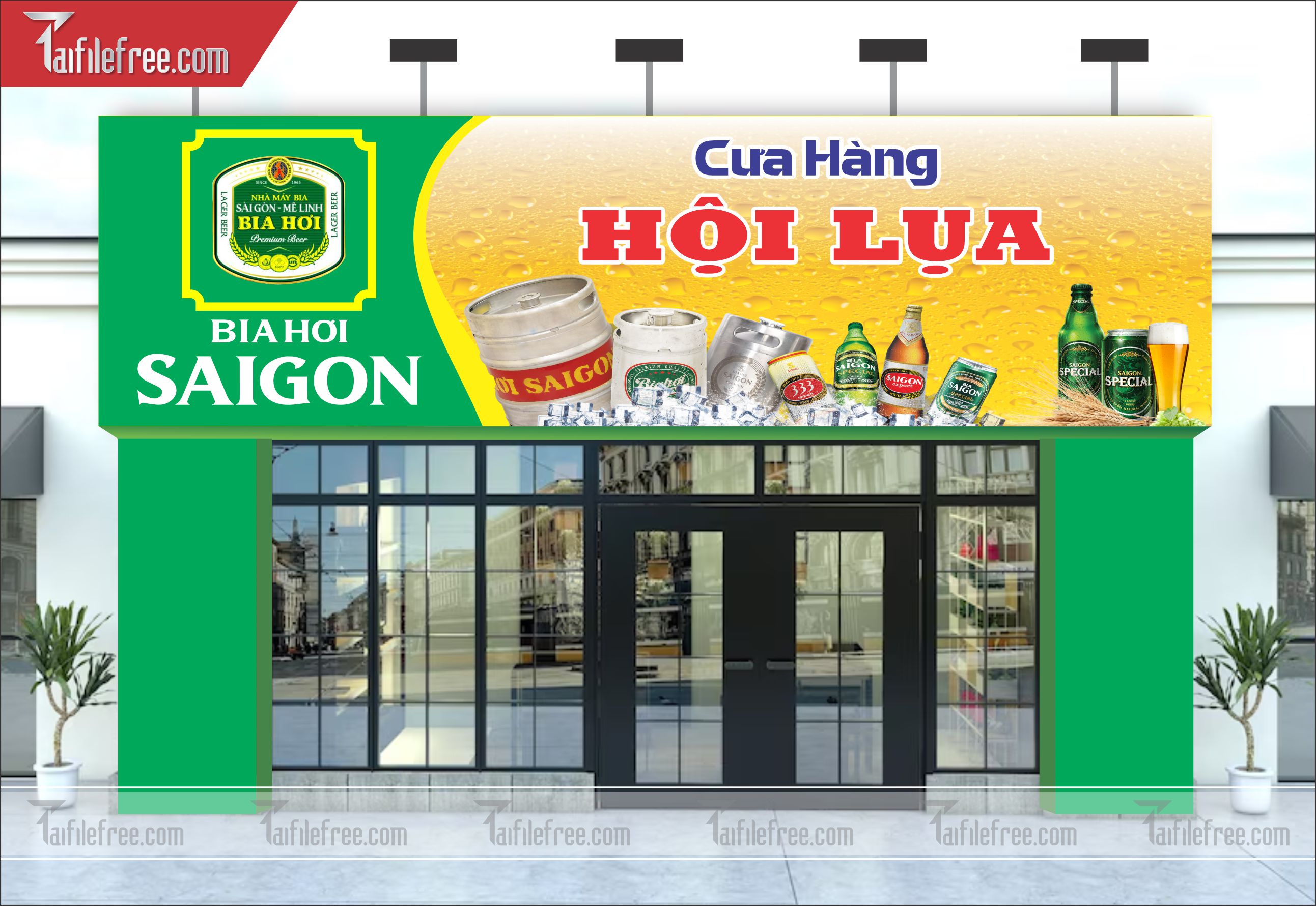 Biển Bảng Quảng Cáo Cửa Hàng Bia Sài Gòn_BH43