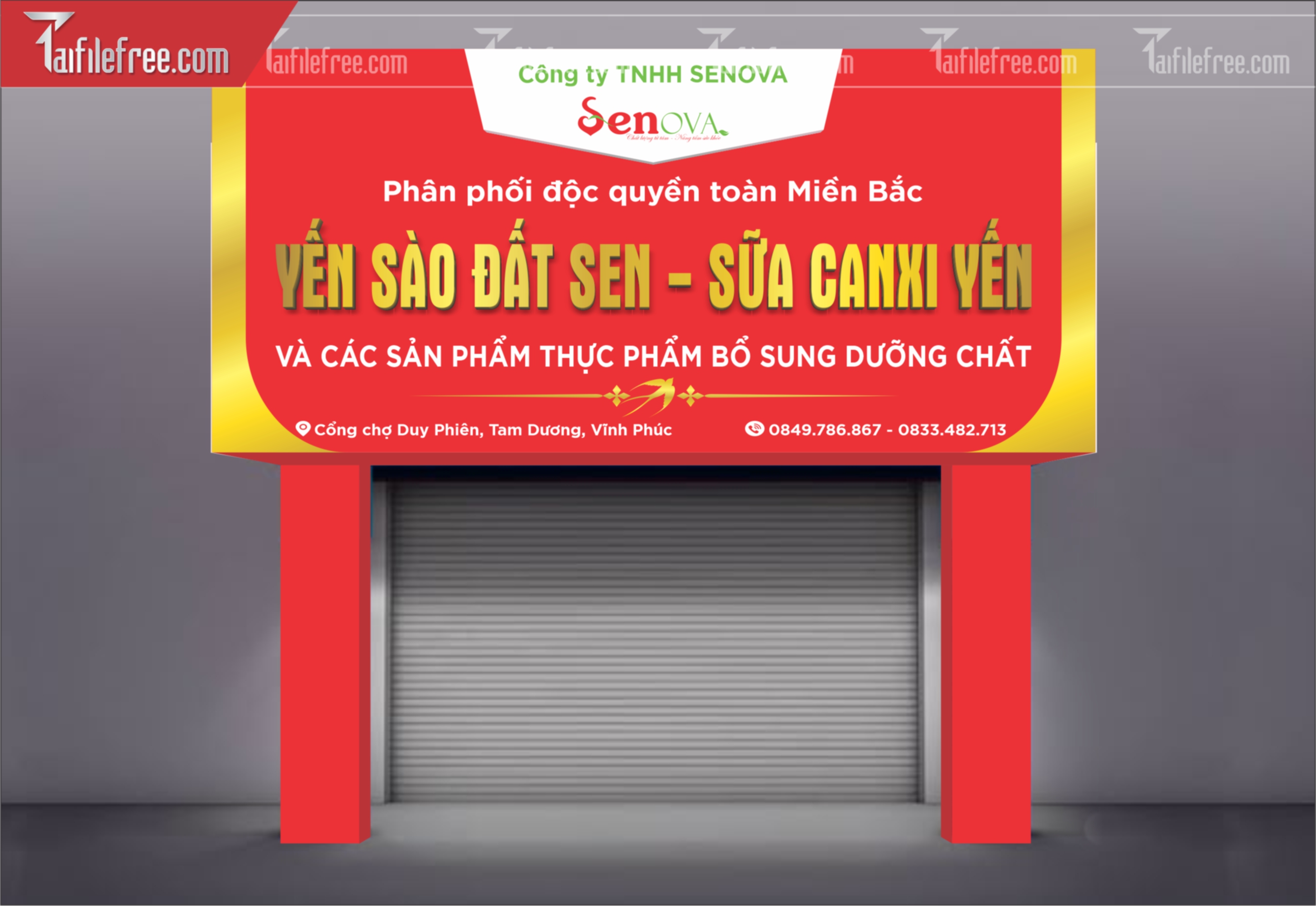 Biển Quảng Cáo, Bảng Hiệu Công Ty Yến Sào Đất Sen_BH430