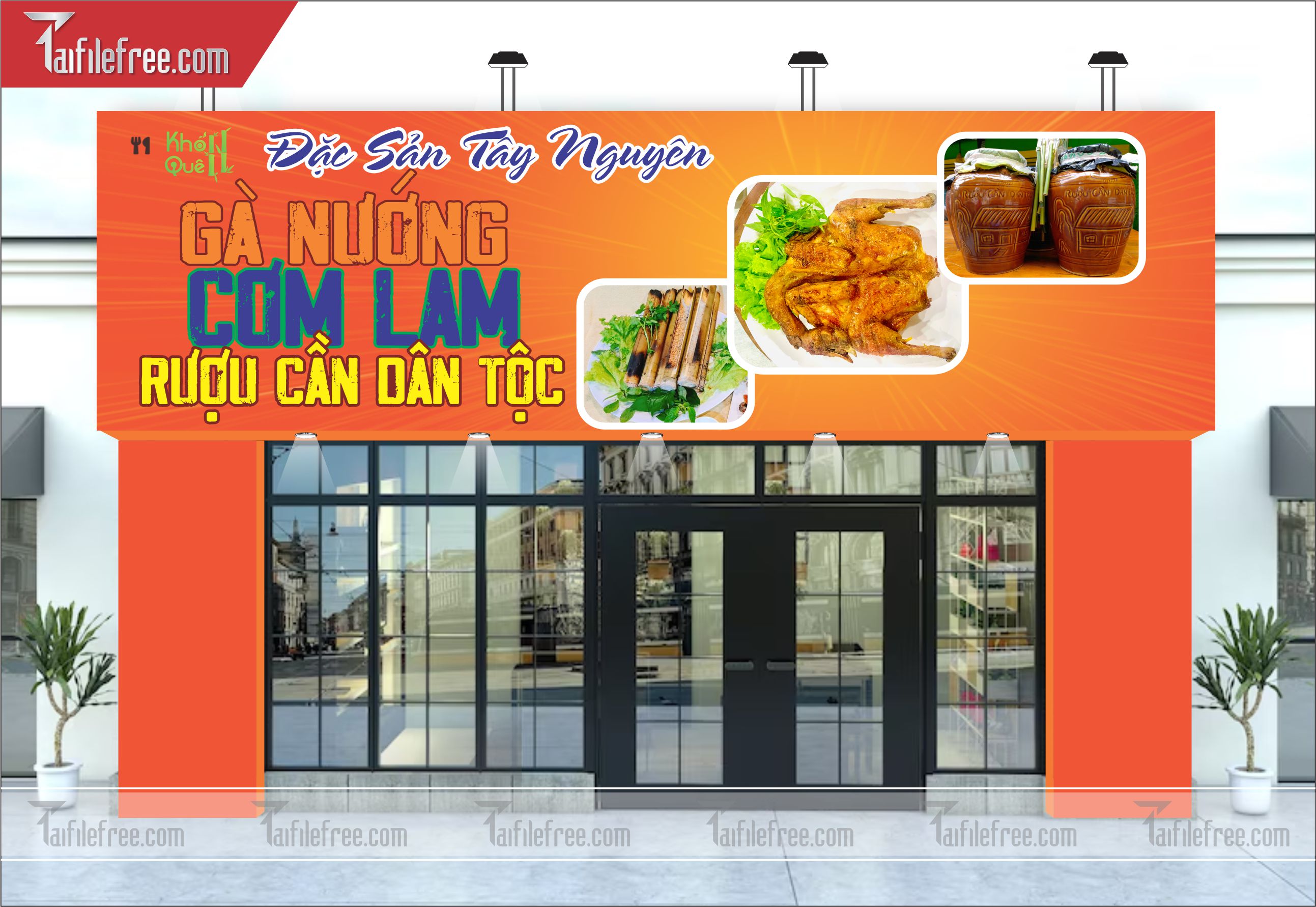 Biển Bảng Quảng Cáo Cửa Hàng, Quán Cơm, Food, Ẩm Thực_BH55