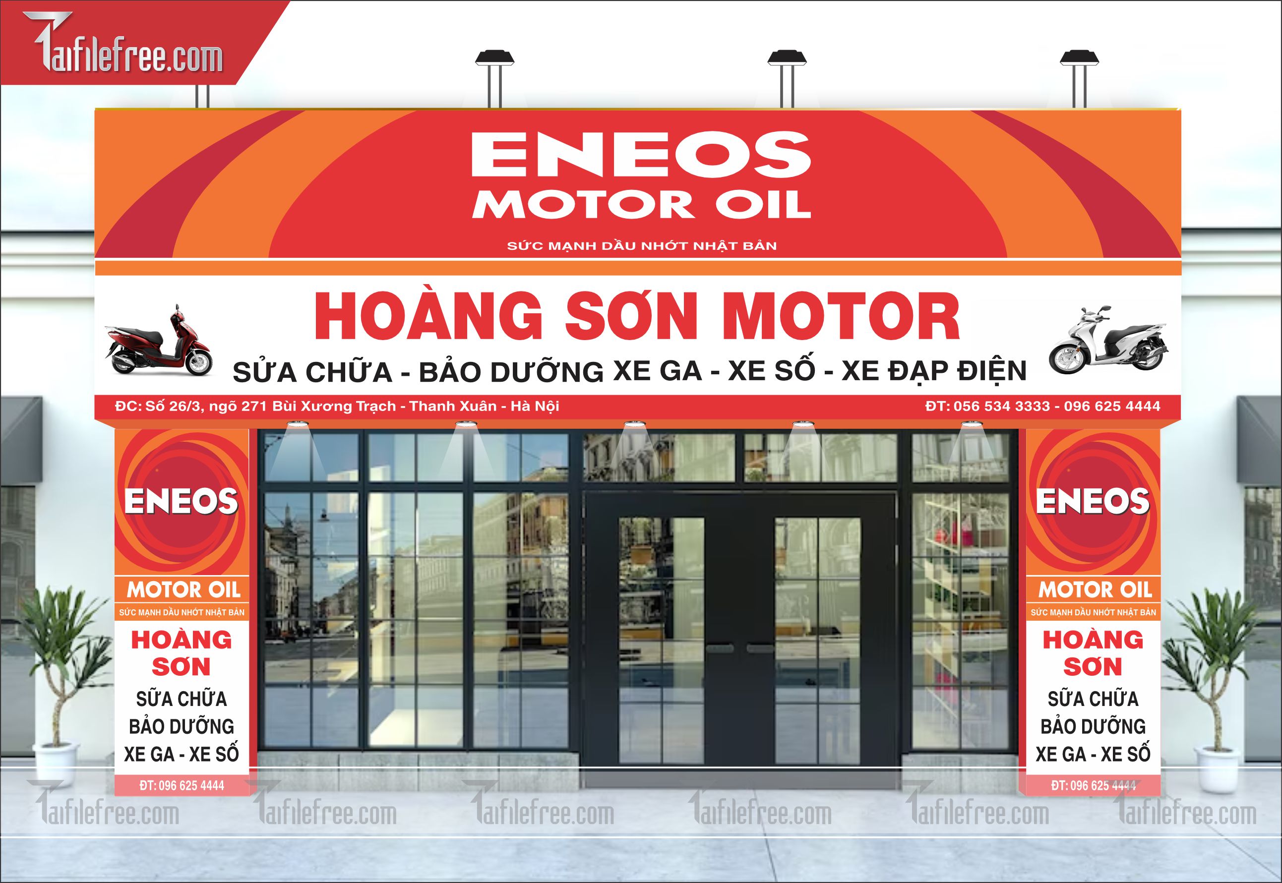 Biển Hiệu, Bảng Quảng Cáo Hoàng Sơn Motor_BH64