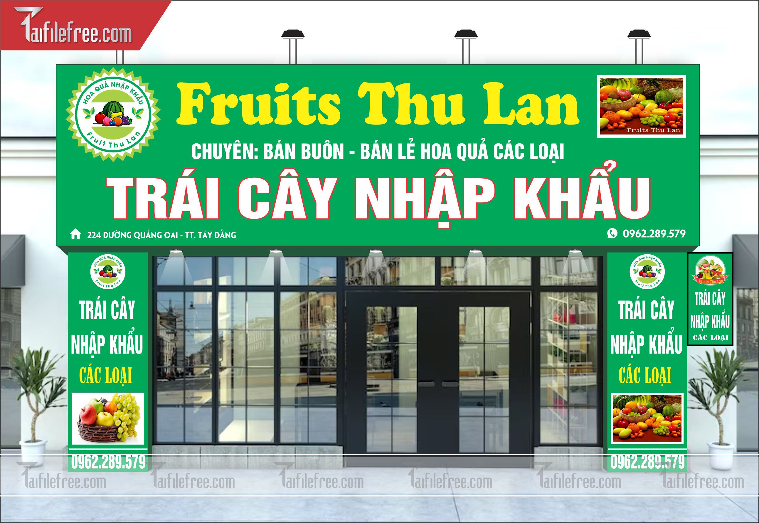 Biển Hiệu, Bảng Quảng Cáo Cửa Hàng Trái Cây_BH73