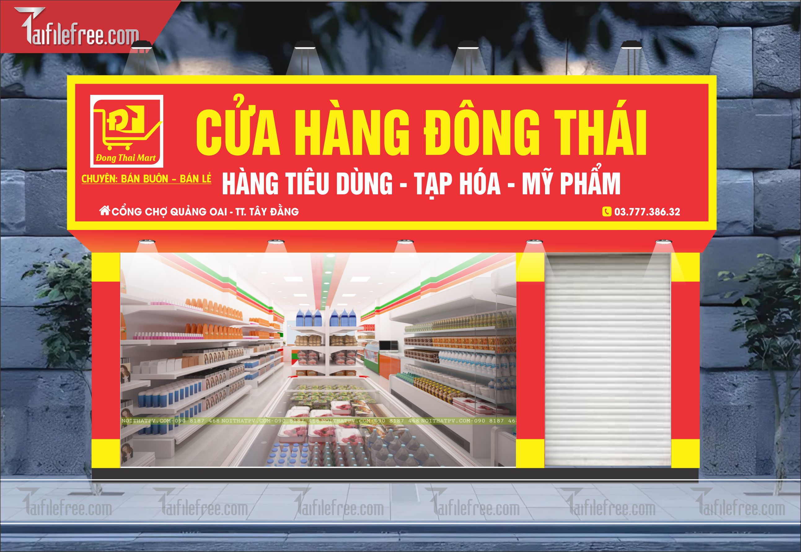Biển Hiệu, Bảng Quảng Cáo Cửa Hàng Tạp Hóa_BH75