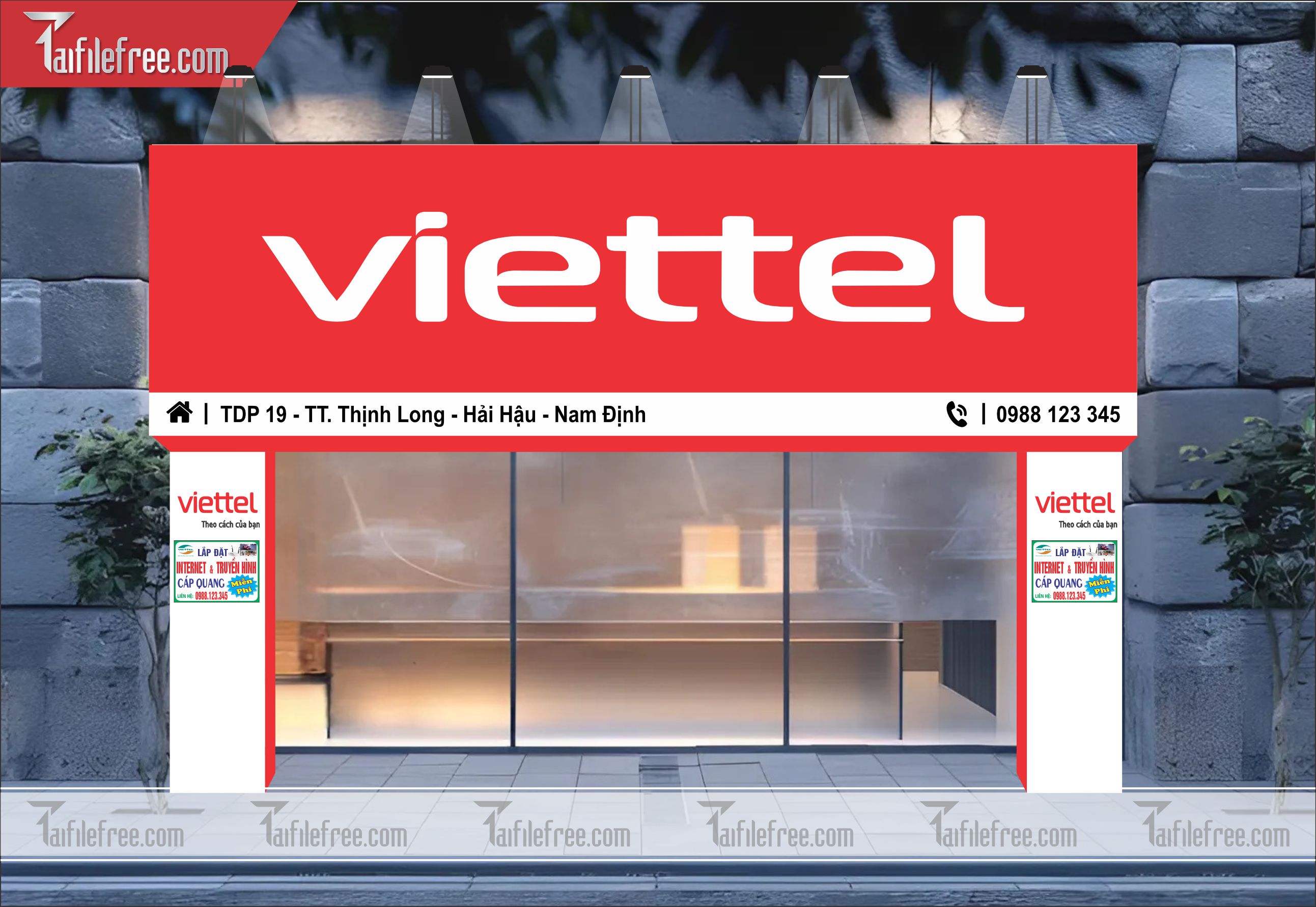 Biển Hiệu, Bảng Quảng Cáo Cửa Hàng Viettel_BH81