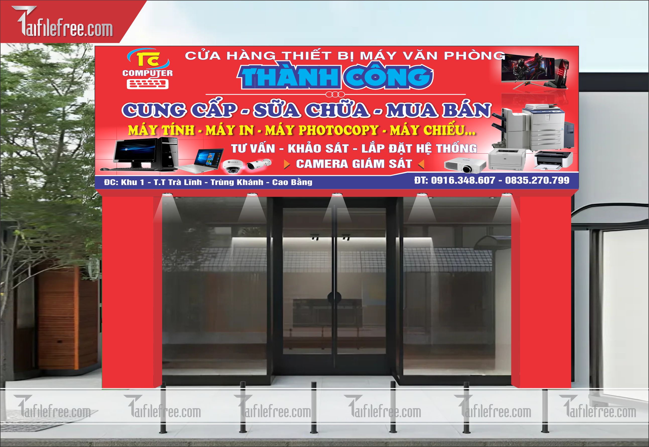 Biển Hiệu, Bảng Quảng Cửa Hàng Thiết Bị Máy Văn Phòng_BH94