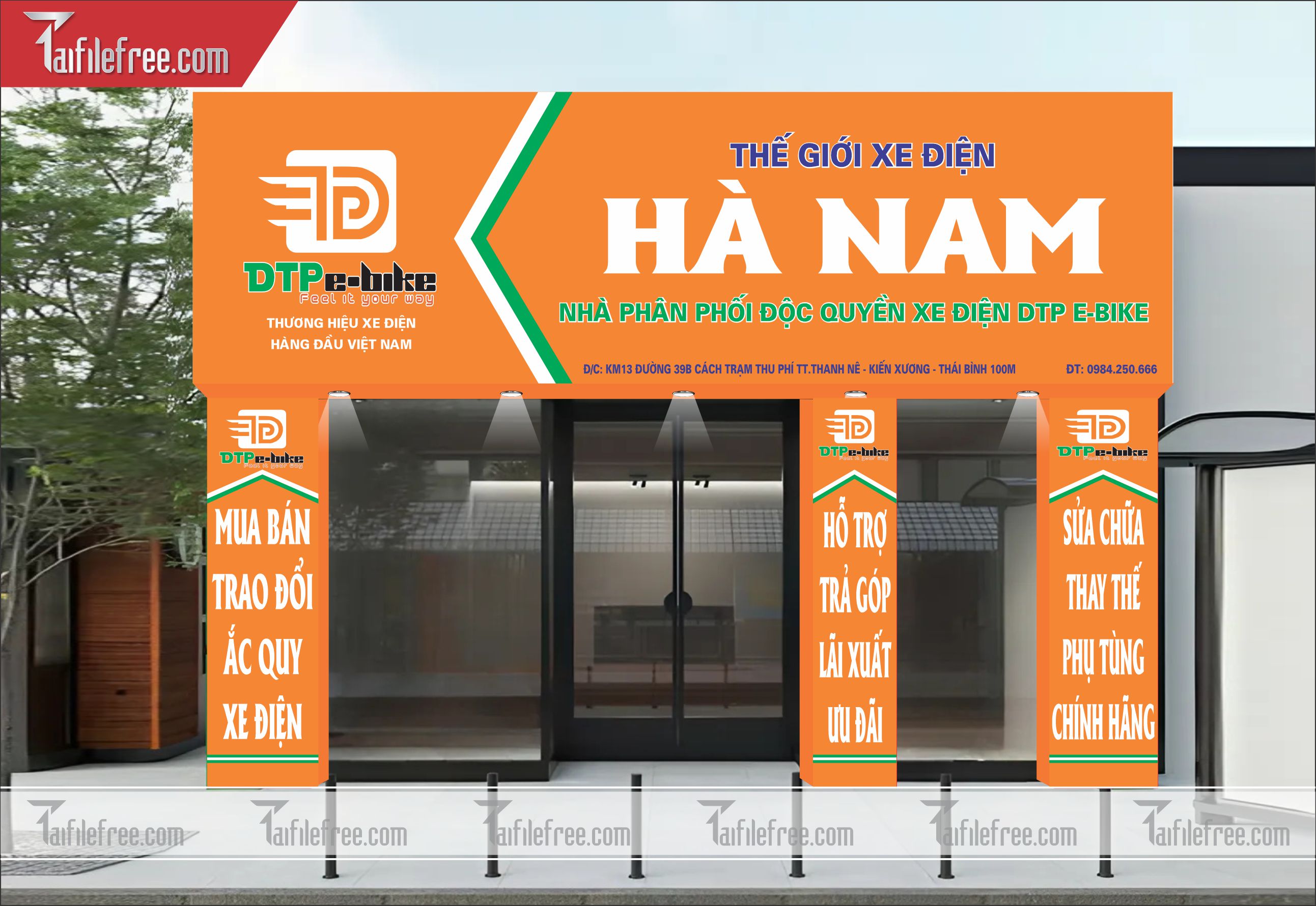 Biển Hiệu, Bảng Quảng Cáo Cửa Hàng Xe Điện_BH95