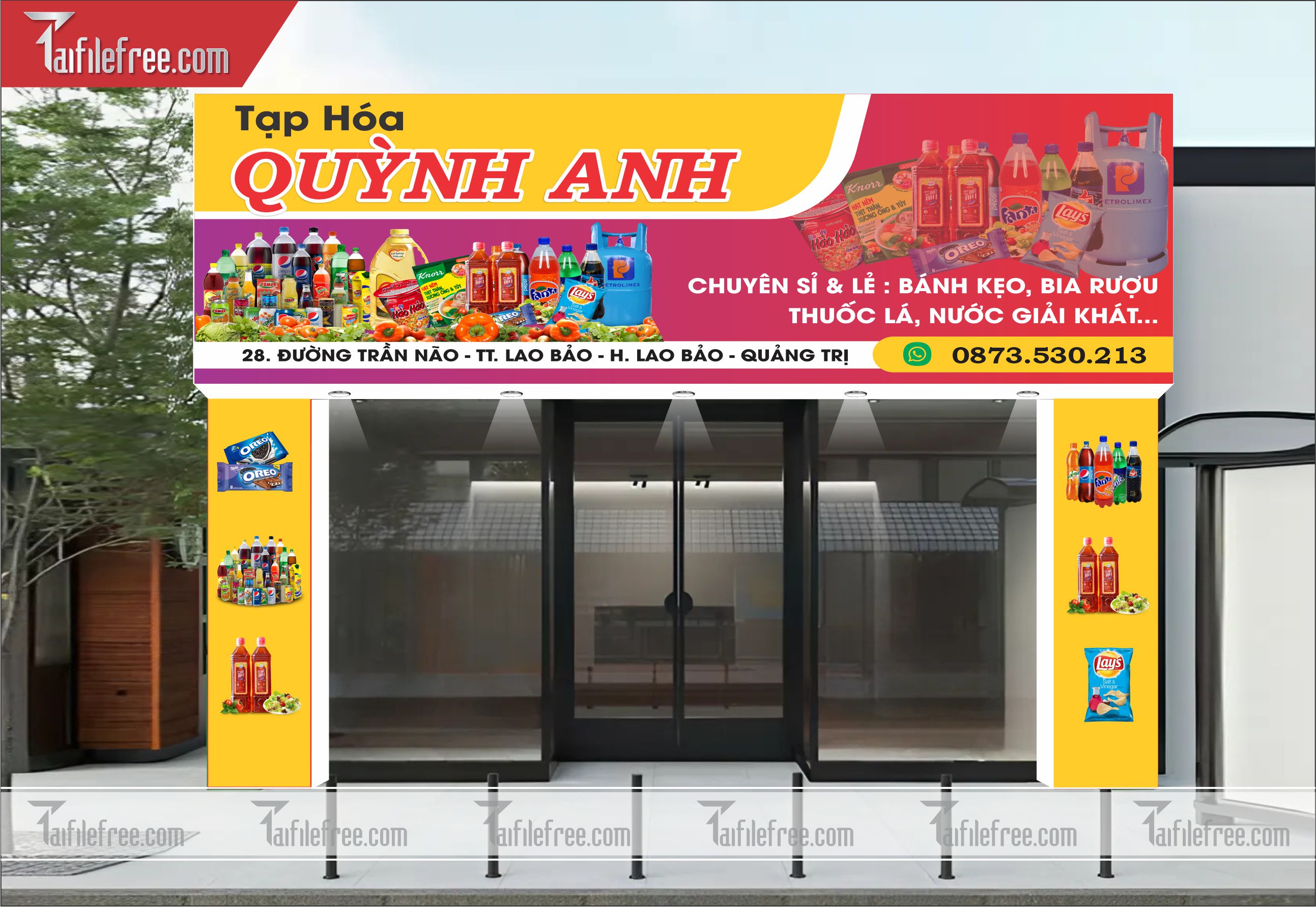 Biển Hiệu, Bảng Quảng Cáo Tạp Hóa Quỳnh Anh_BH96
