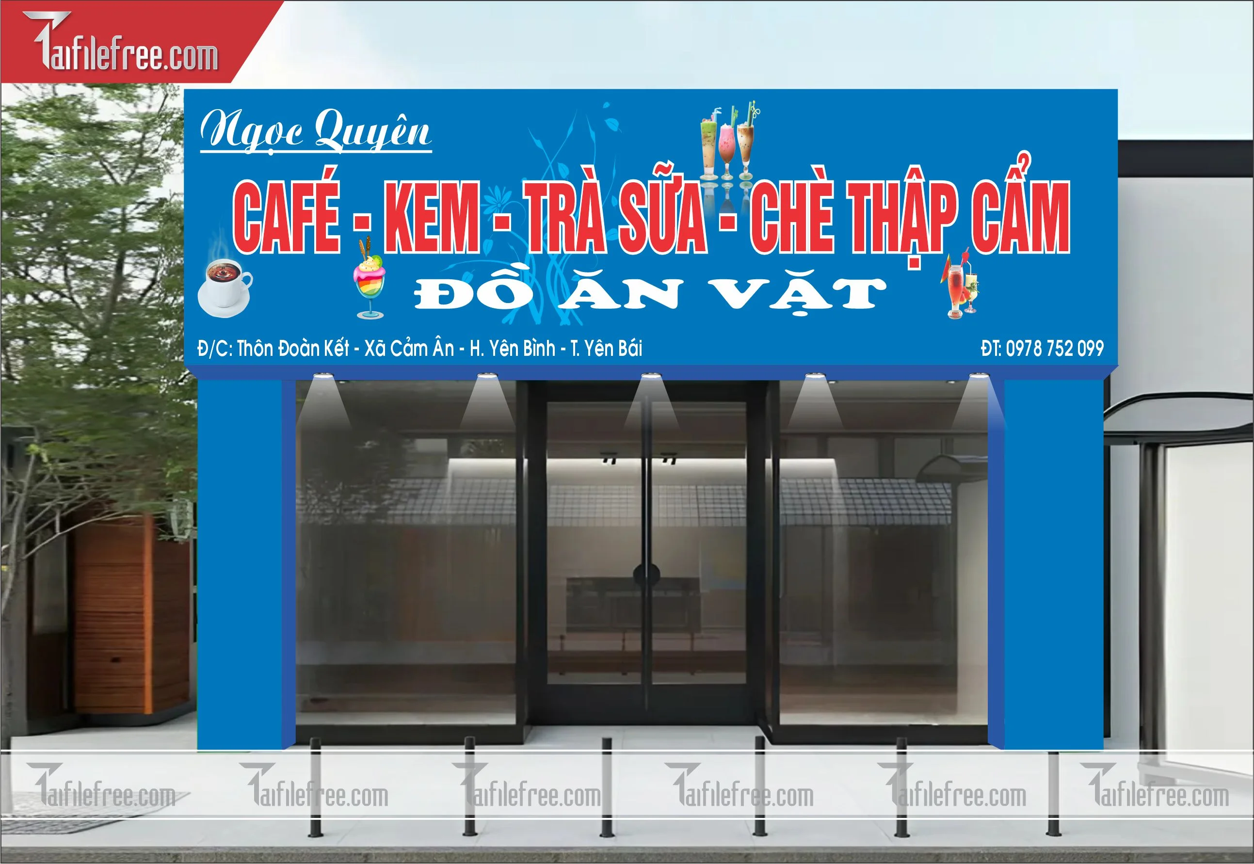 Biển Hiệu, Bảng Quảng Cáo Cửa Hàng Trà Sữa_BH99