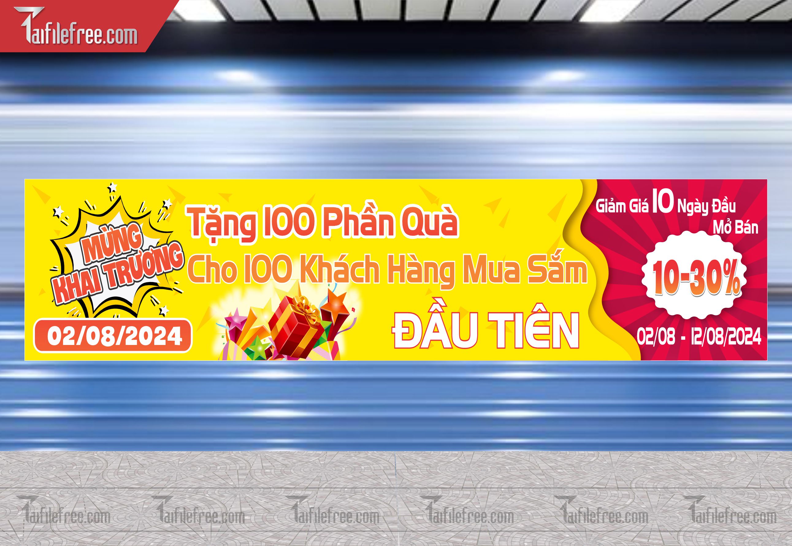 Banner Băng Rôn Khai Trương Đẹp, Thu Hút_BR02