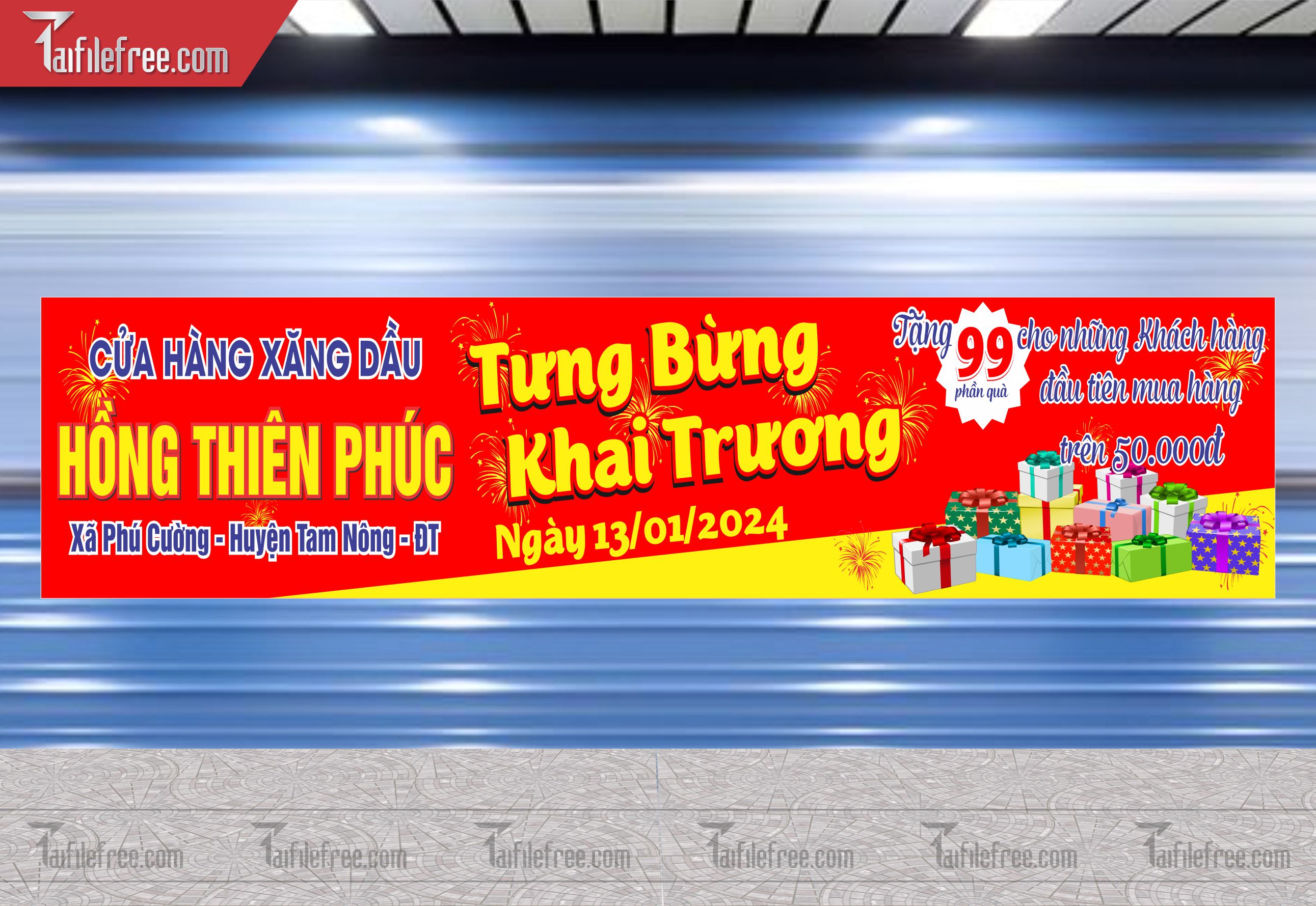 Banner Băng Rôn Khai Trương Đẹp, Thu Hút_BR03