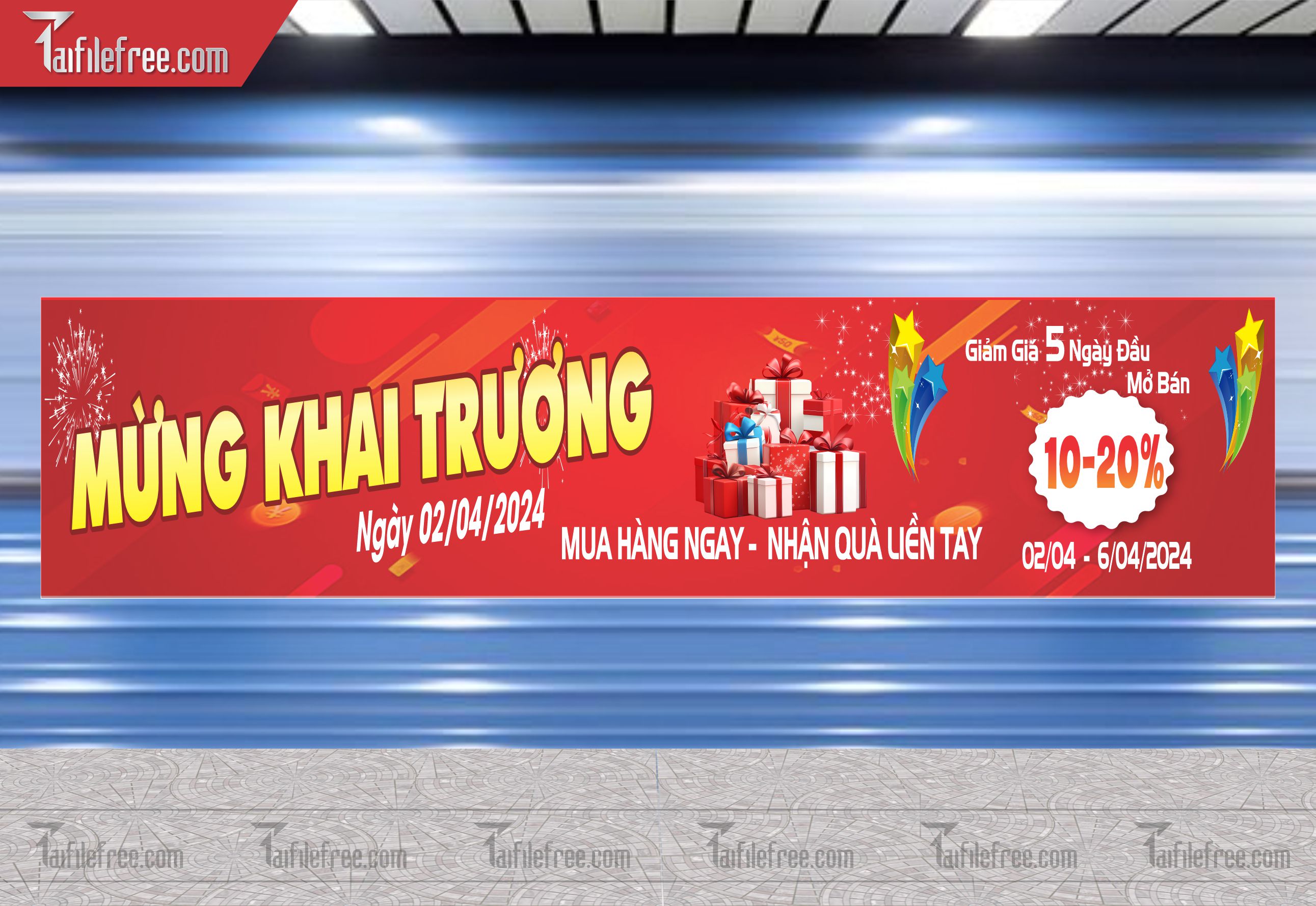 Banner Băng Rôn Khai Trương Đẹp, Thu Hút_BR05