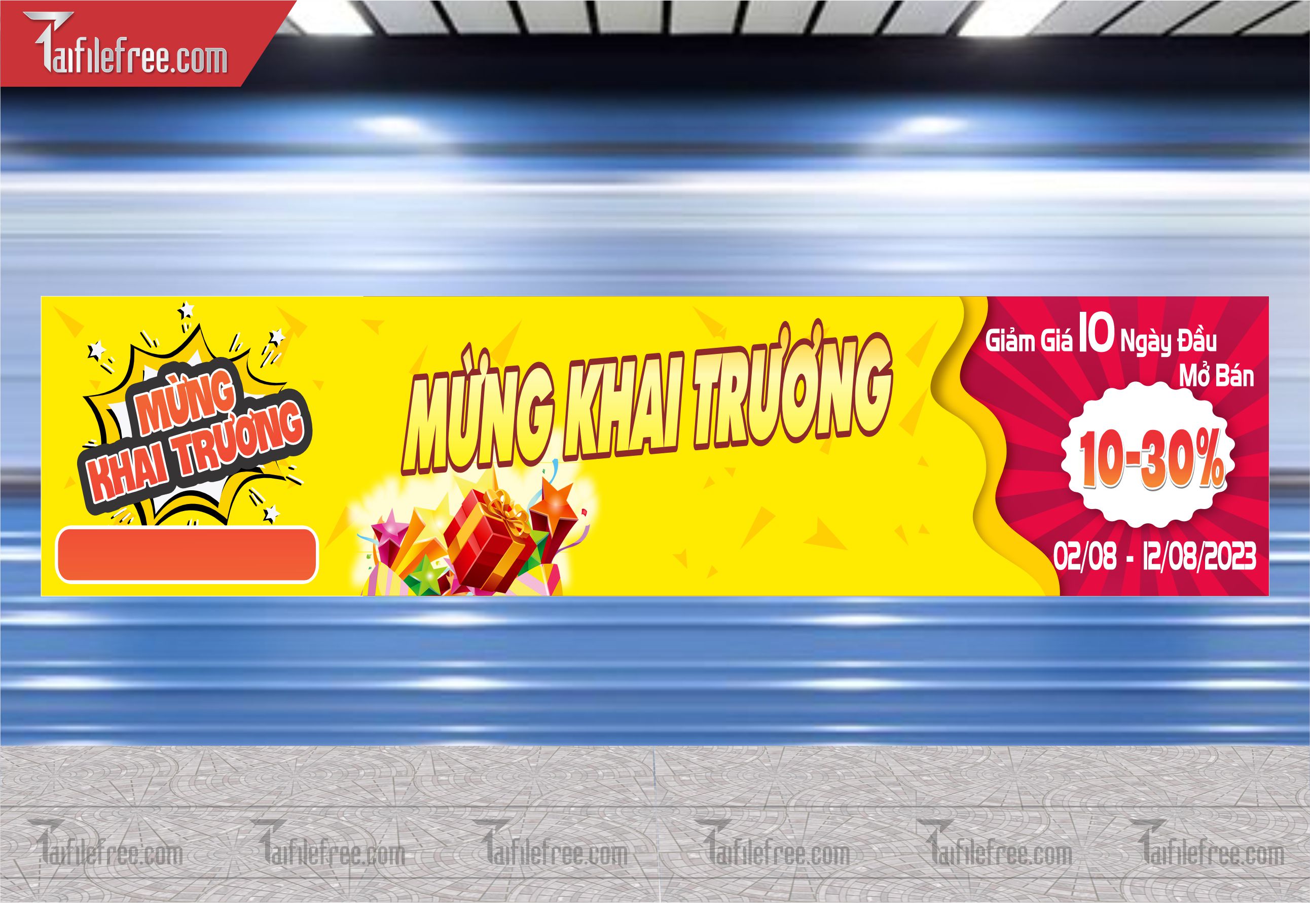 Banner Băng Rôn Khai Trương Đẹp, Thu Hút_BR06