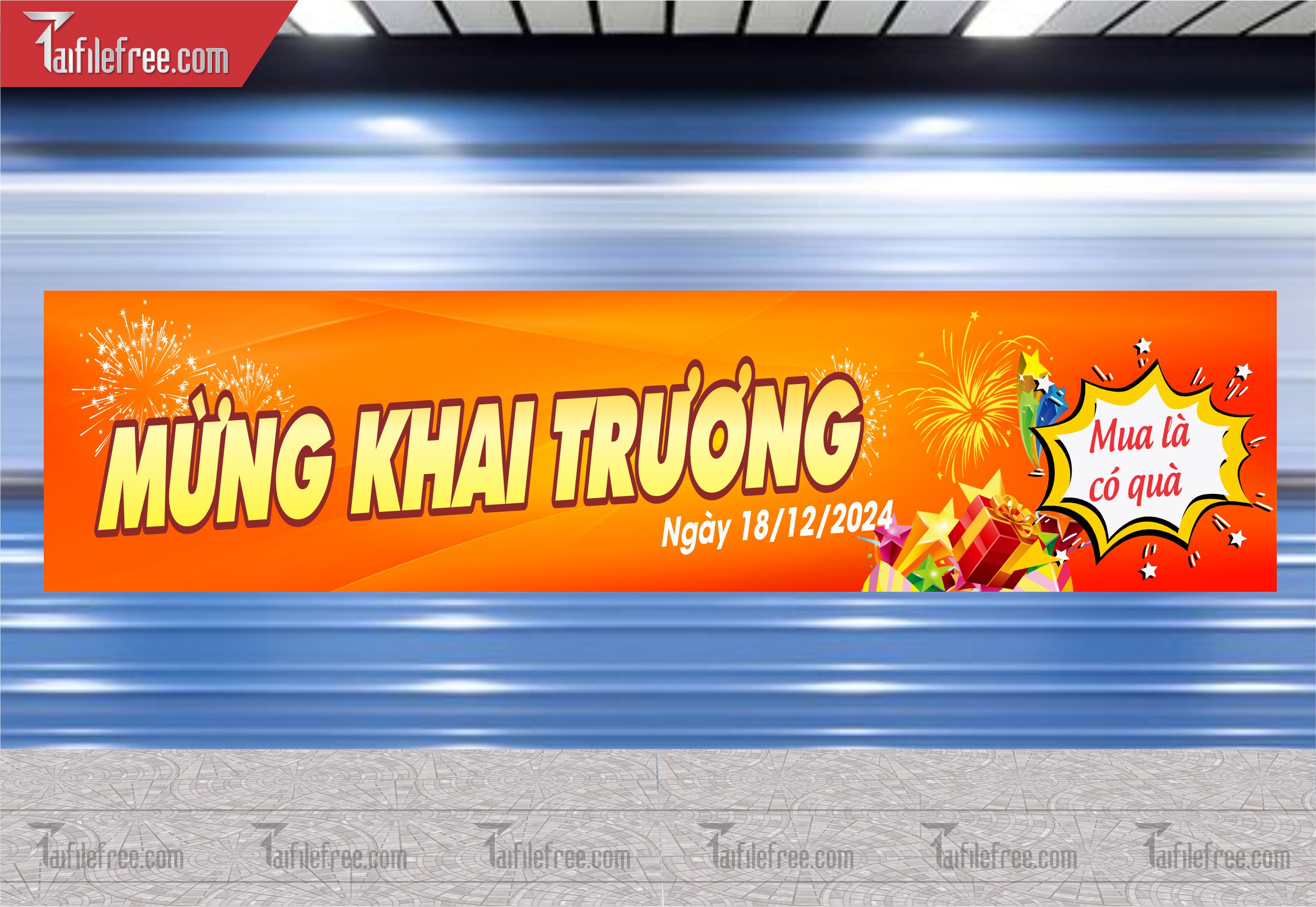 Banner Băng Rôn Khai Trương Đẹp, Thu Hút_BR12