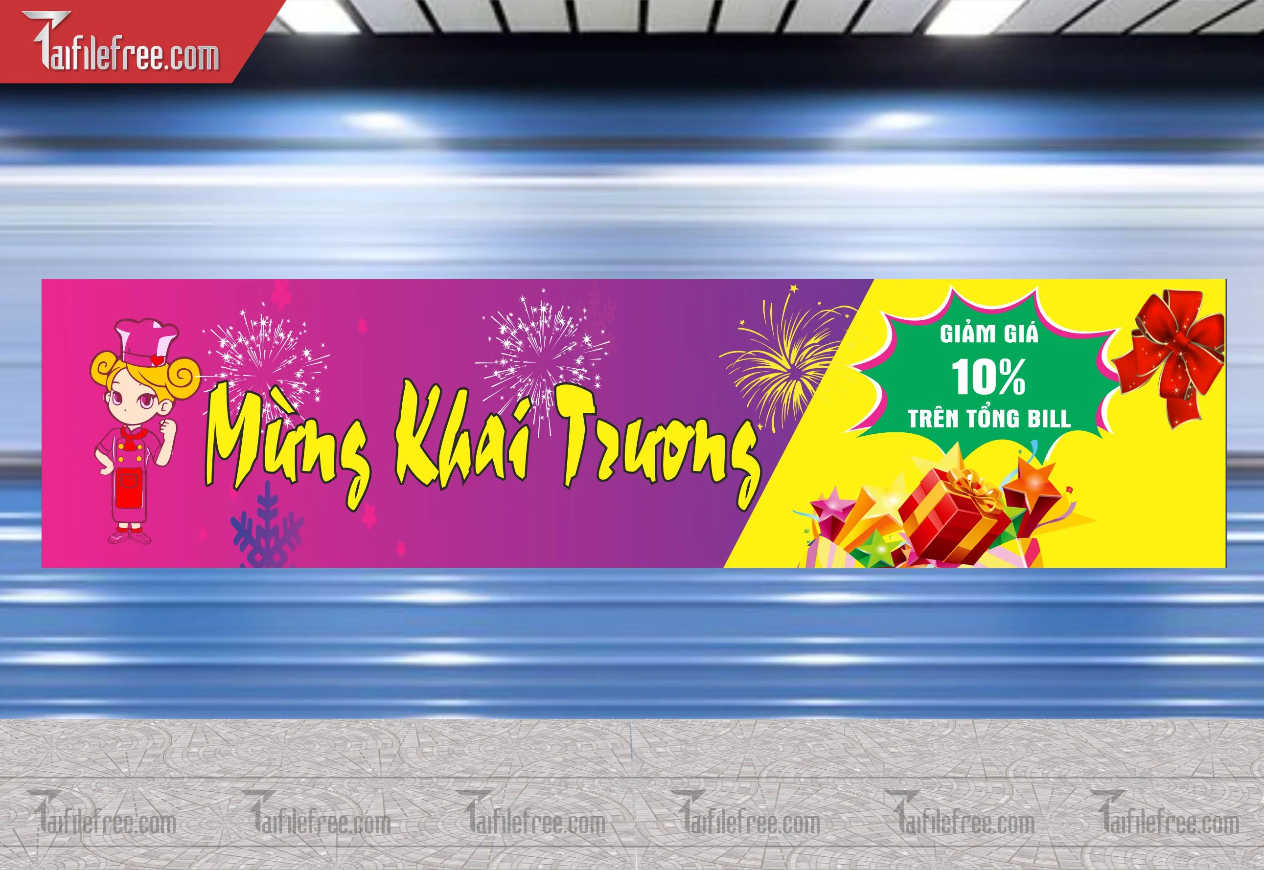 Banner Băng Rôn Khai Trương Đẹp, Thu Hút_BR13